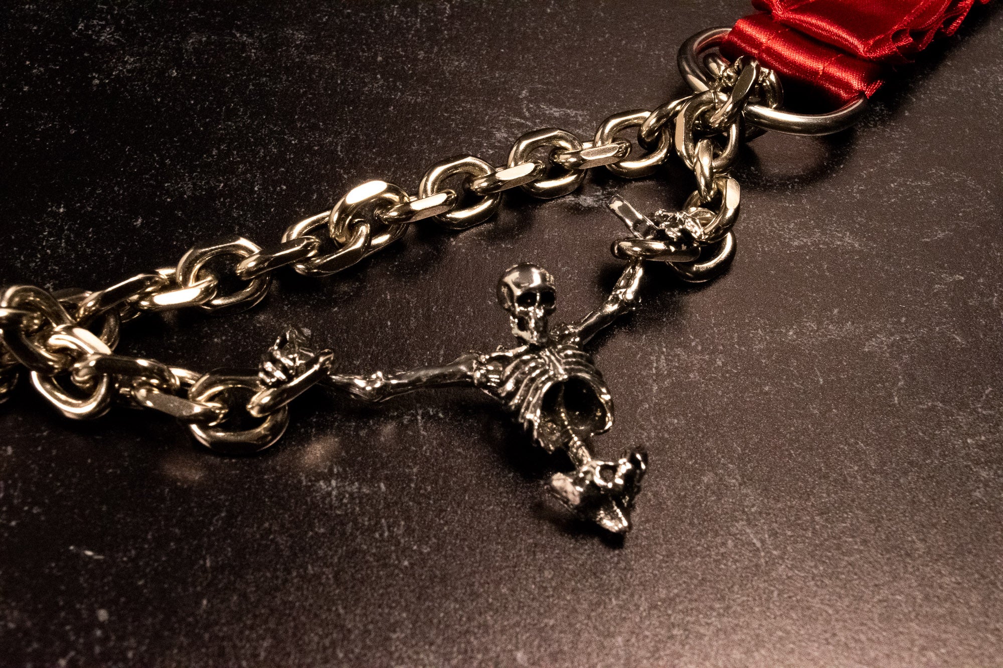 Design Your Own "Chained Up" Luxury Satin Martingale Collar