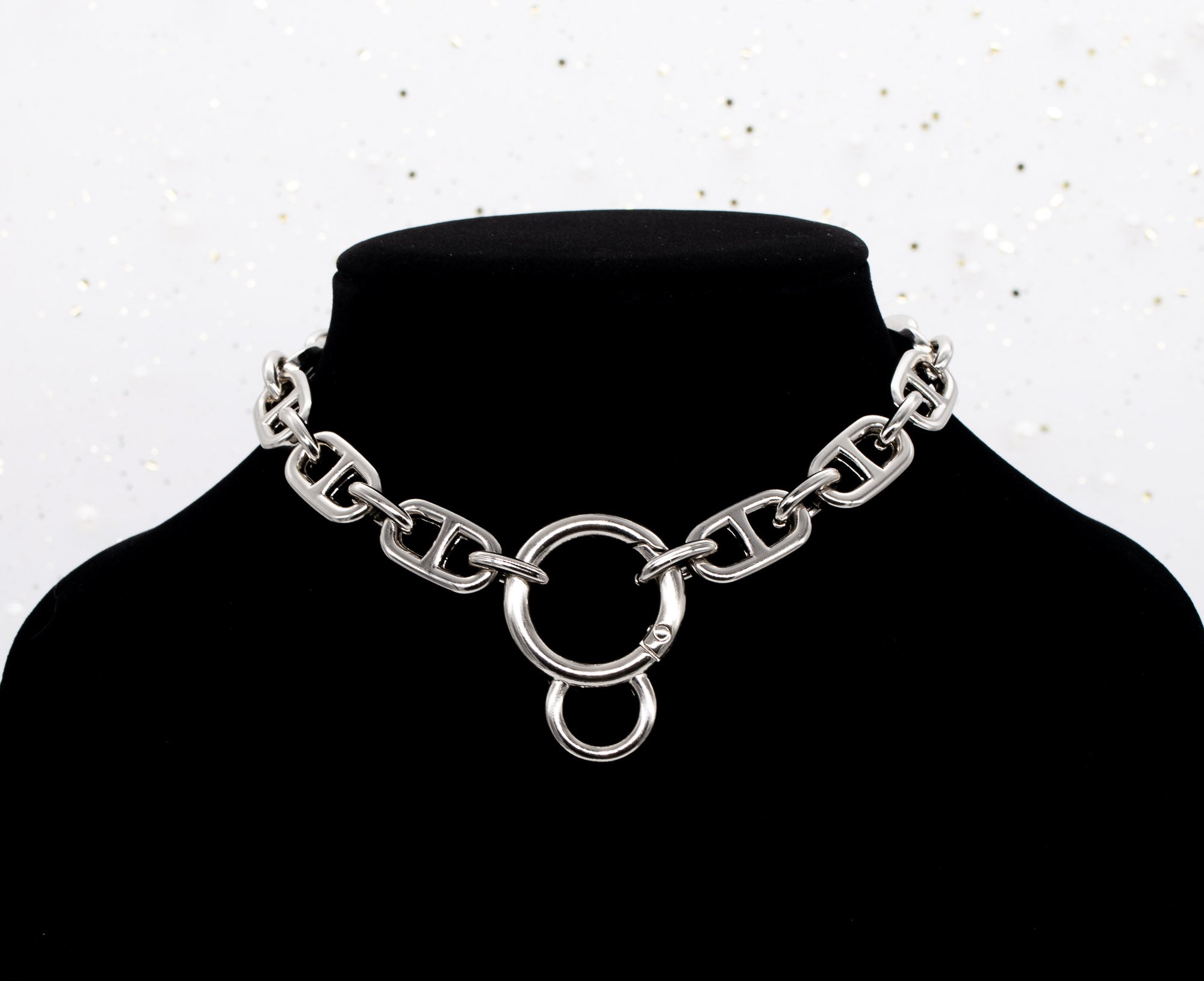 Chunky Chain Collar in Silver