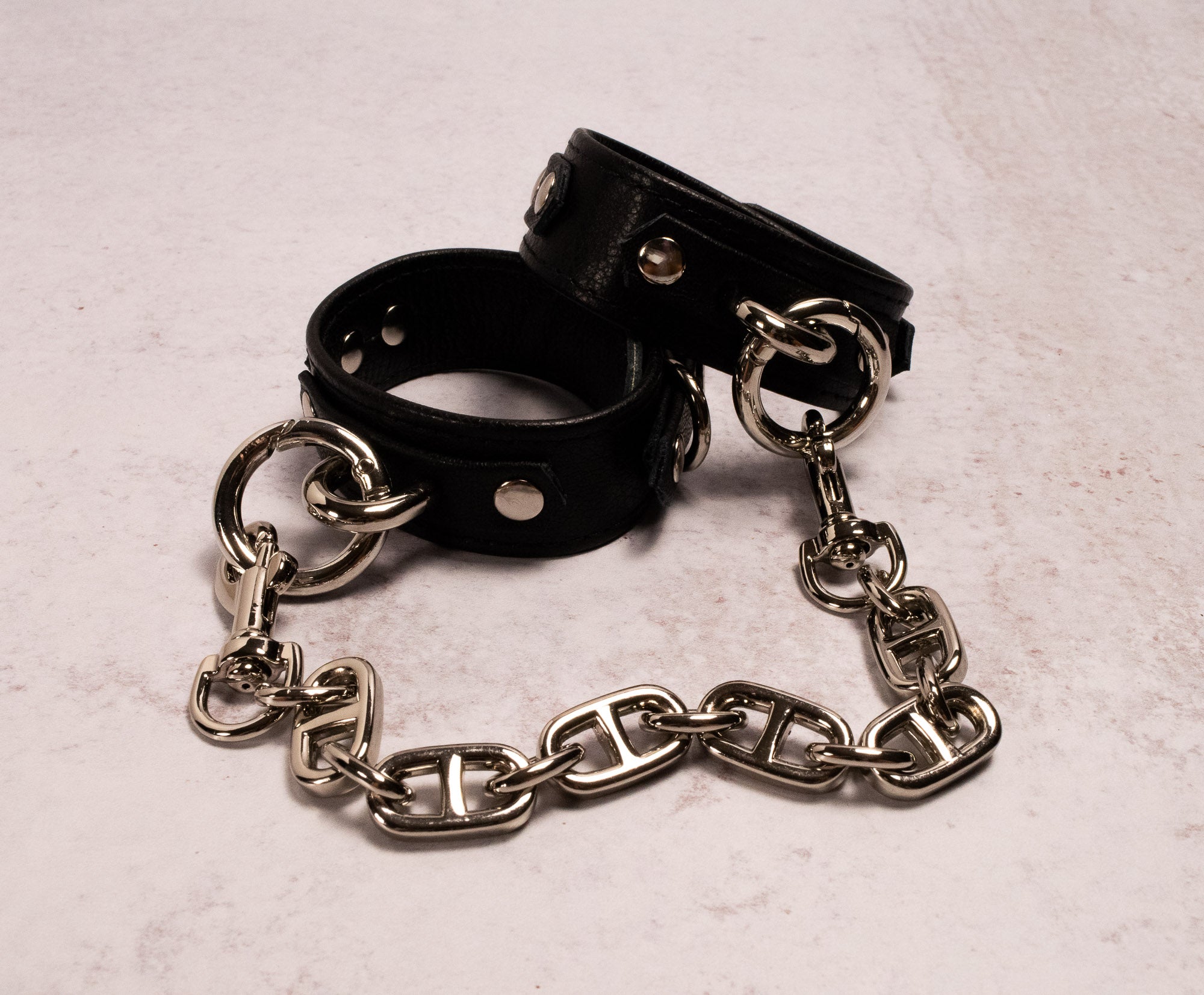 'Heavy Duty' — Black Leather Cuffs _ LIMITED _