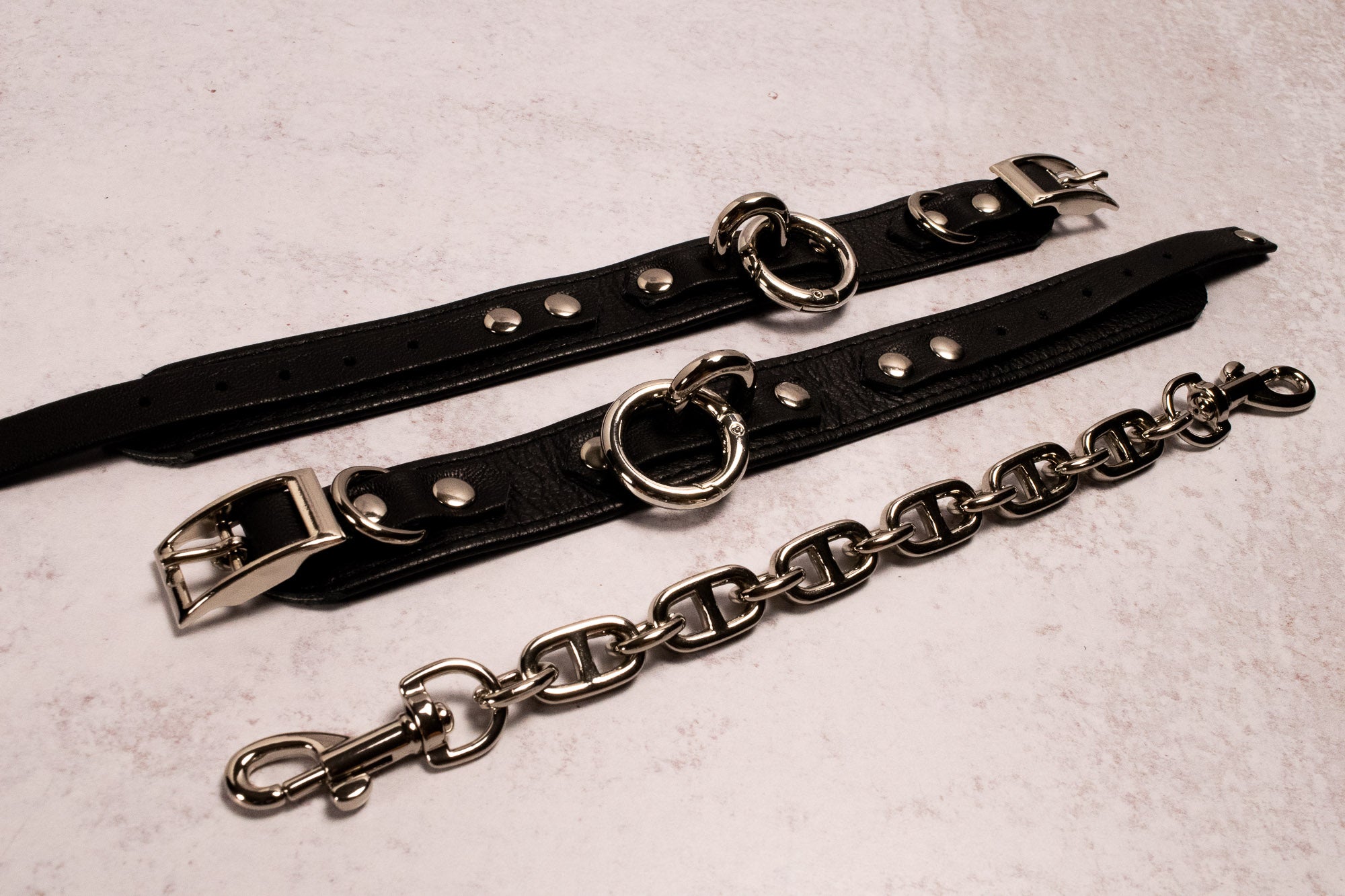 'Heavy Duty' — Black Leather Cuffs _ LIMITED _