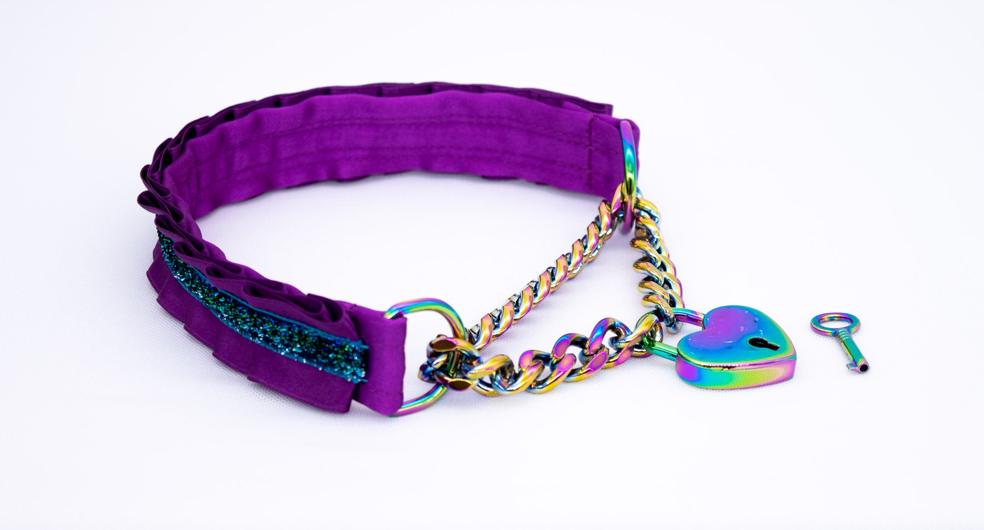 Plum Front-Locking Martingale Collar