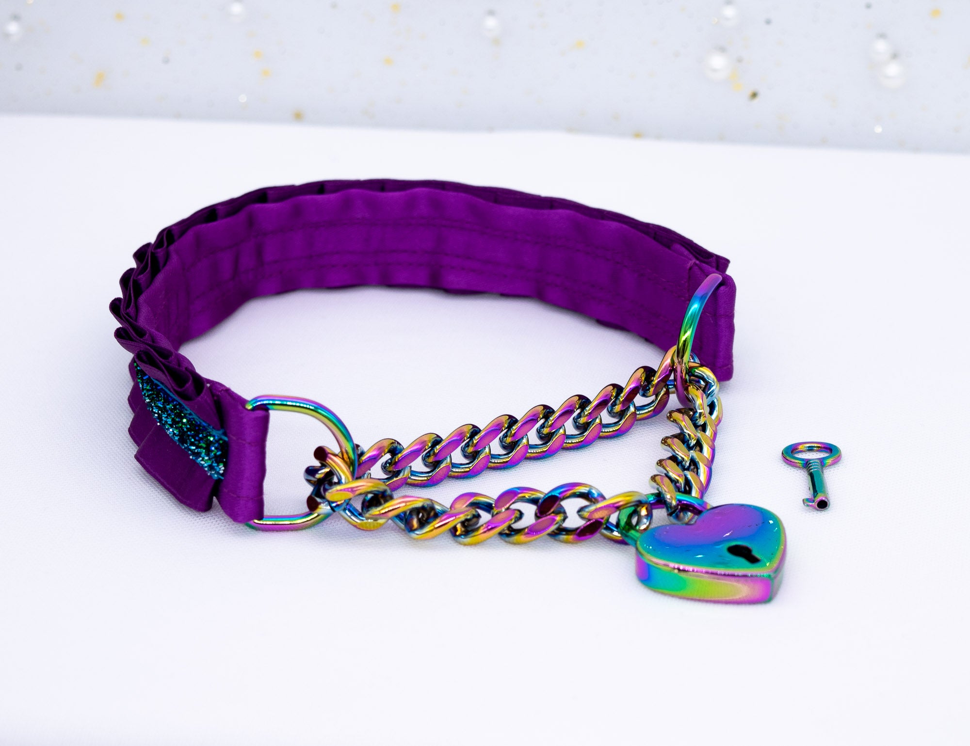 Plum Front-Locking Martingale Collar