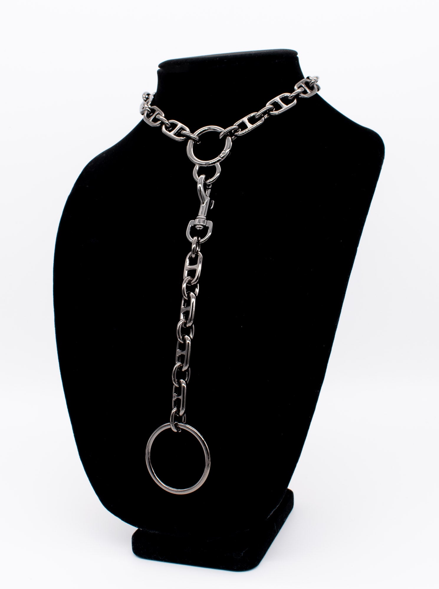 Chunky Chain Collar in Gunmetal