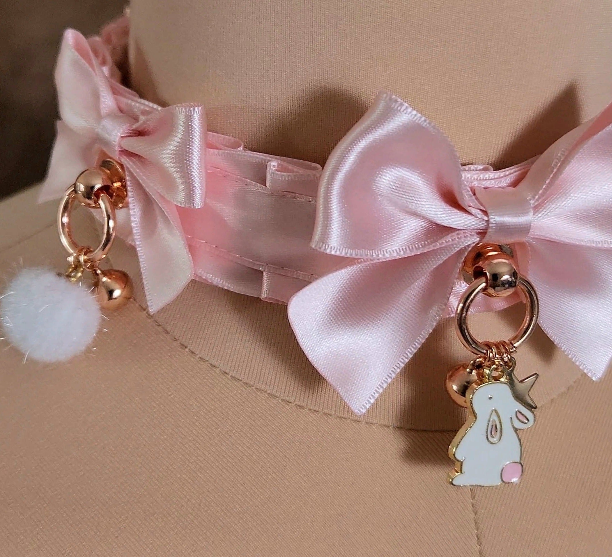 Pink Luxe Bunny Collar