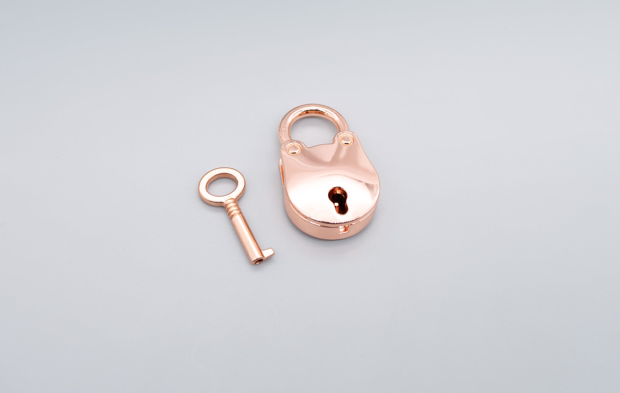 Rose Gold Nickel Free Bear Lock