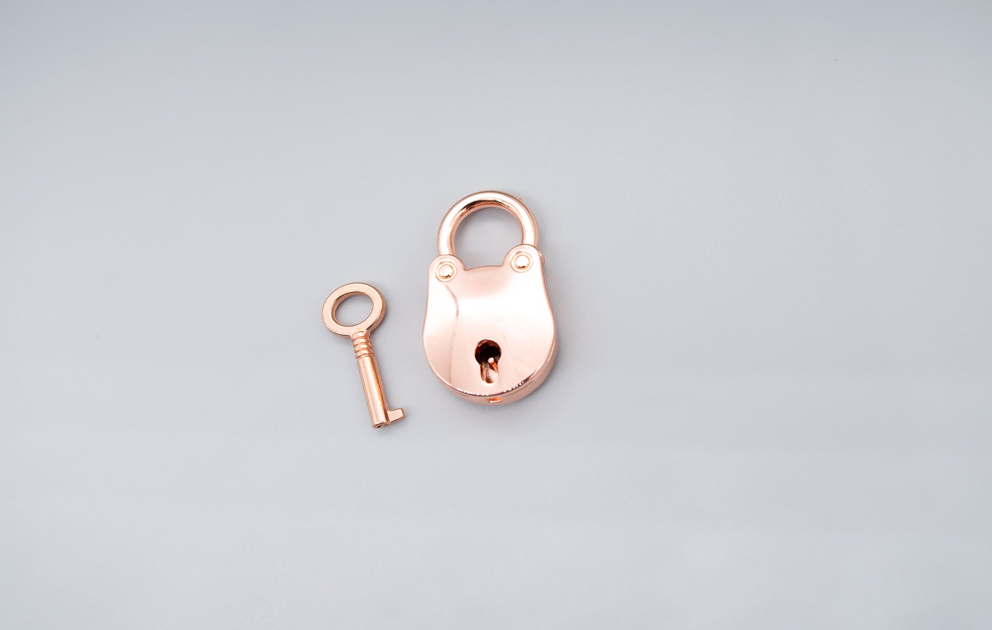 Rose Gold Nickel Free Bear Lock