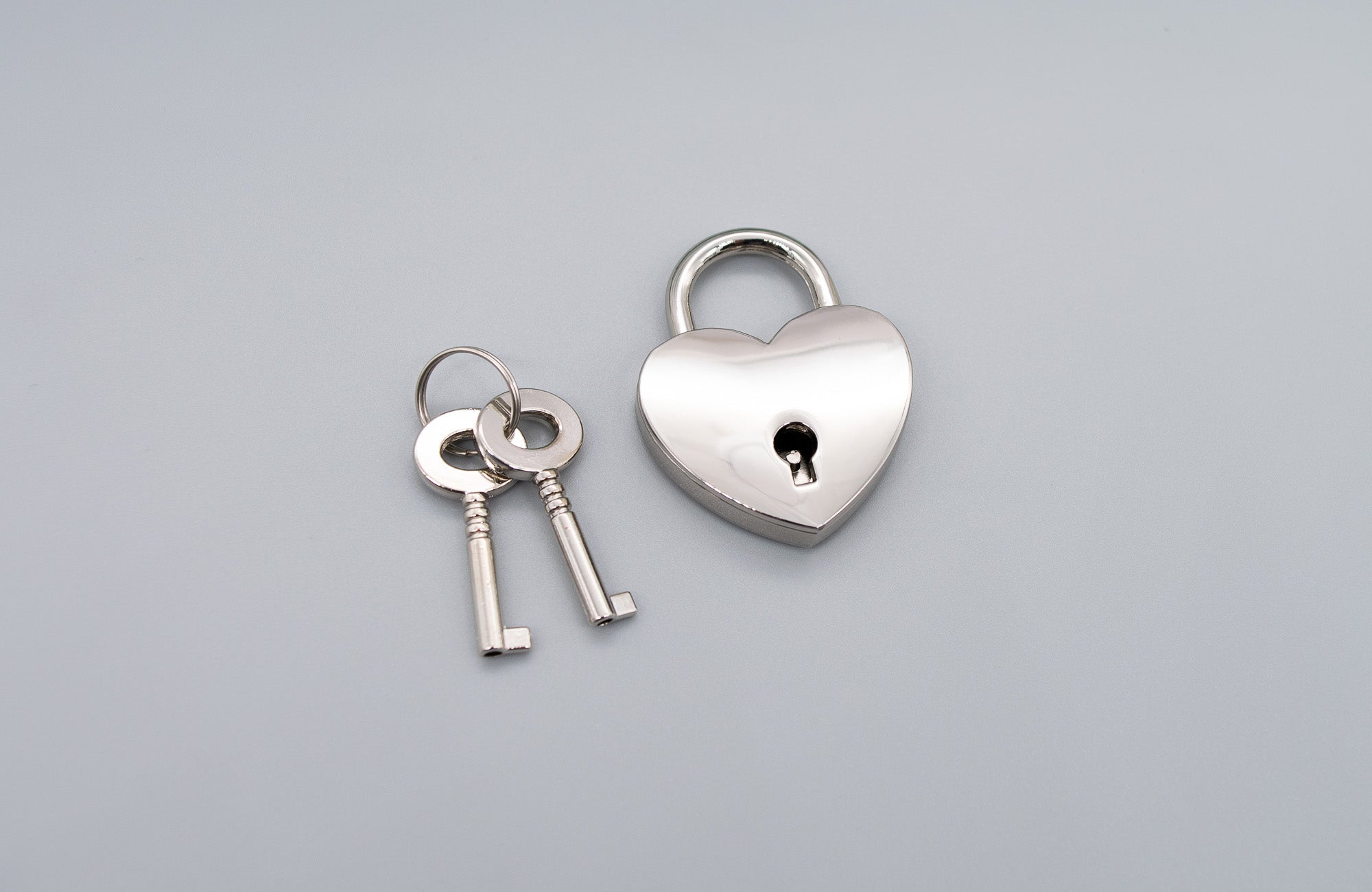 Silver Nickel Free Heart Lock