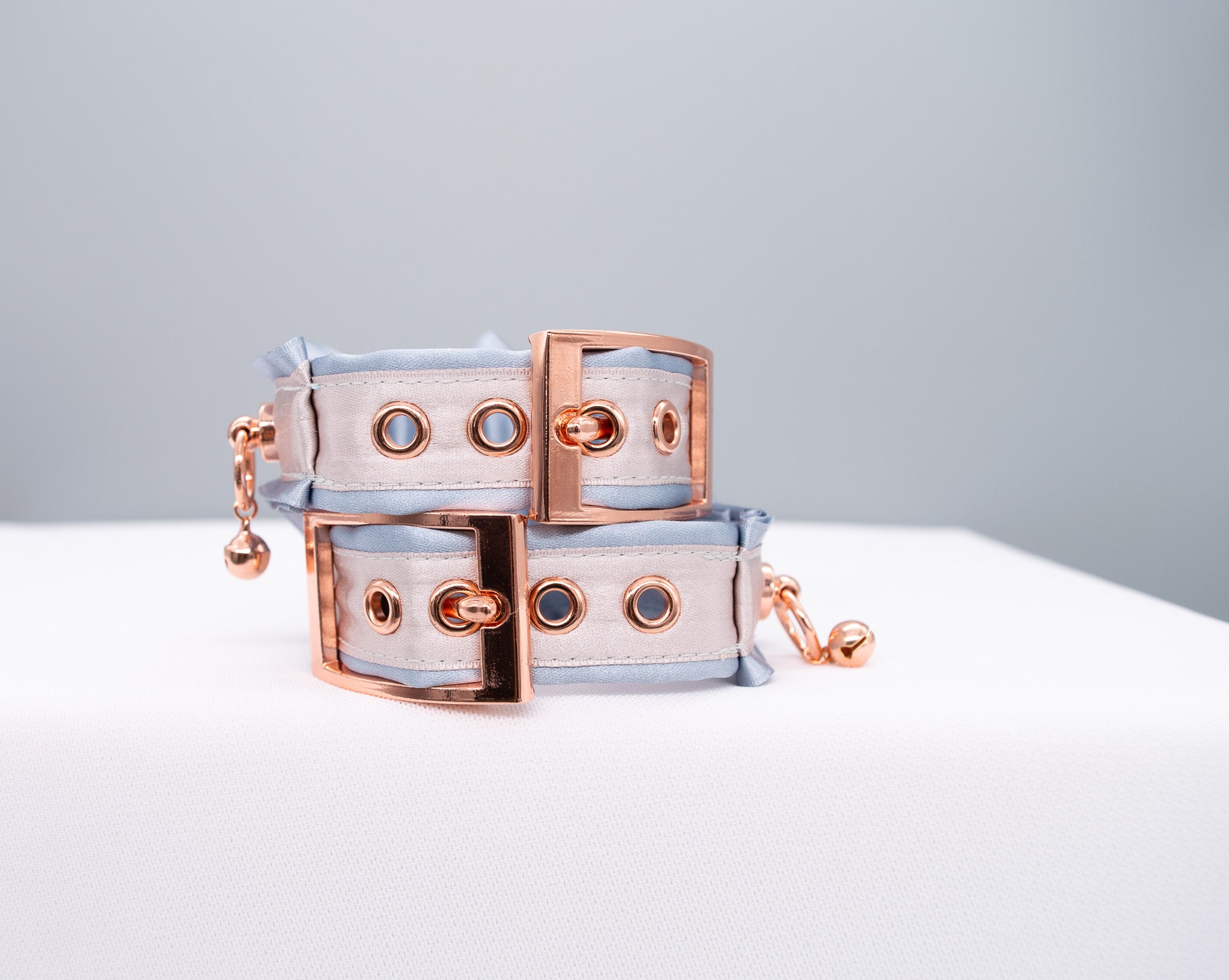 Luxury French Blue, Dusty Lilac and Rose Gold Cuffs