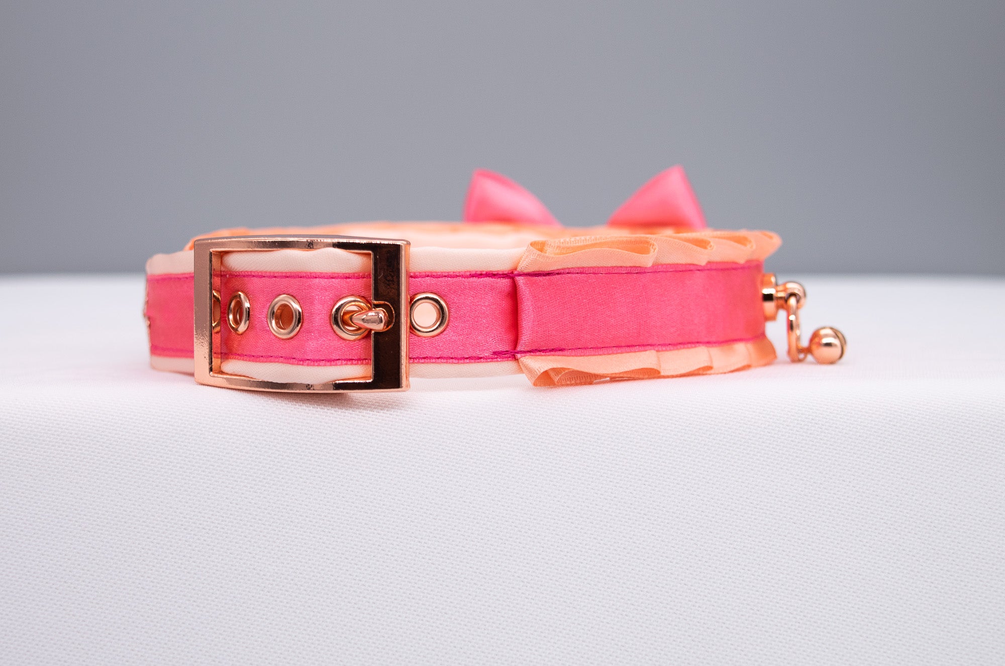 Peach Pink and Rose Gold Luxury Collar