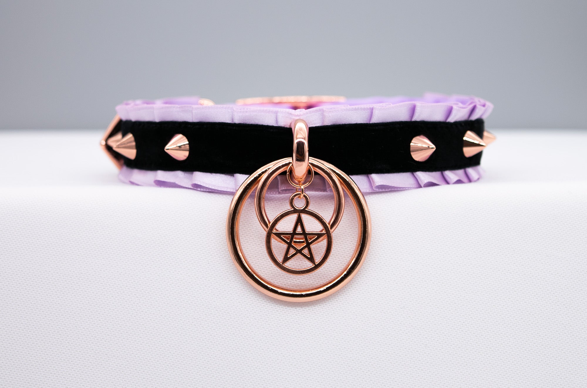 Limited Edition - Witchy Black and Lilac BDSM Collar