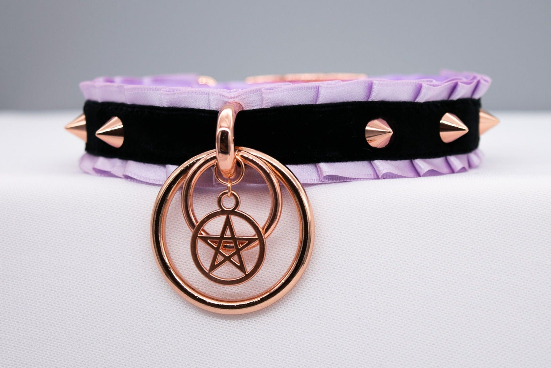 Limited Edition - Witchy Black and Lilac BDSM Collar