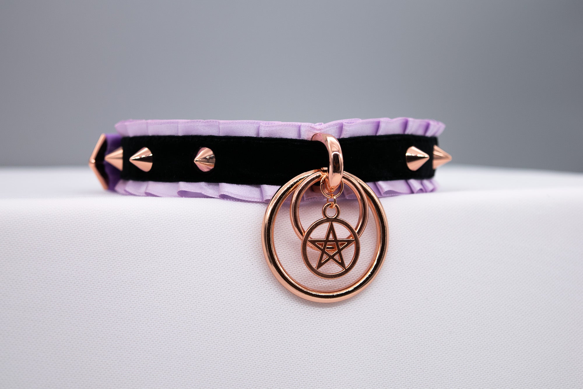Limited Edition - Witchy Black and Lilac BDSM Collar
