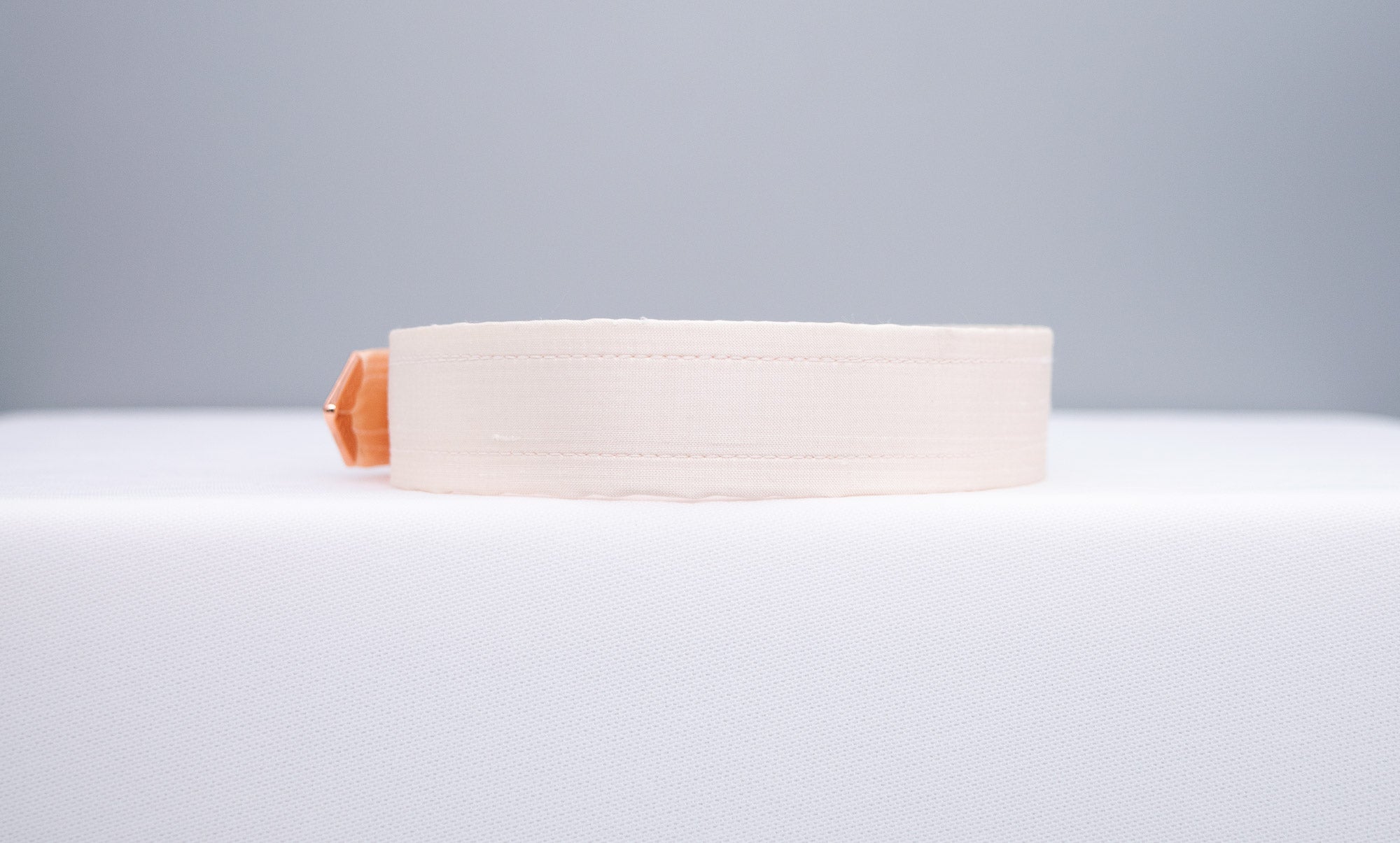 French Raw Silk ~ Rose Gold Luxury Pet Play Collar