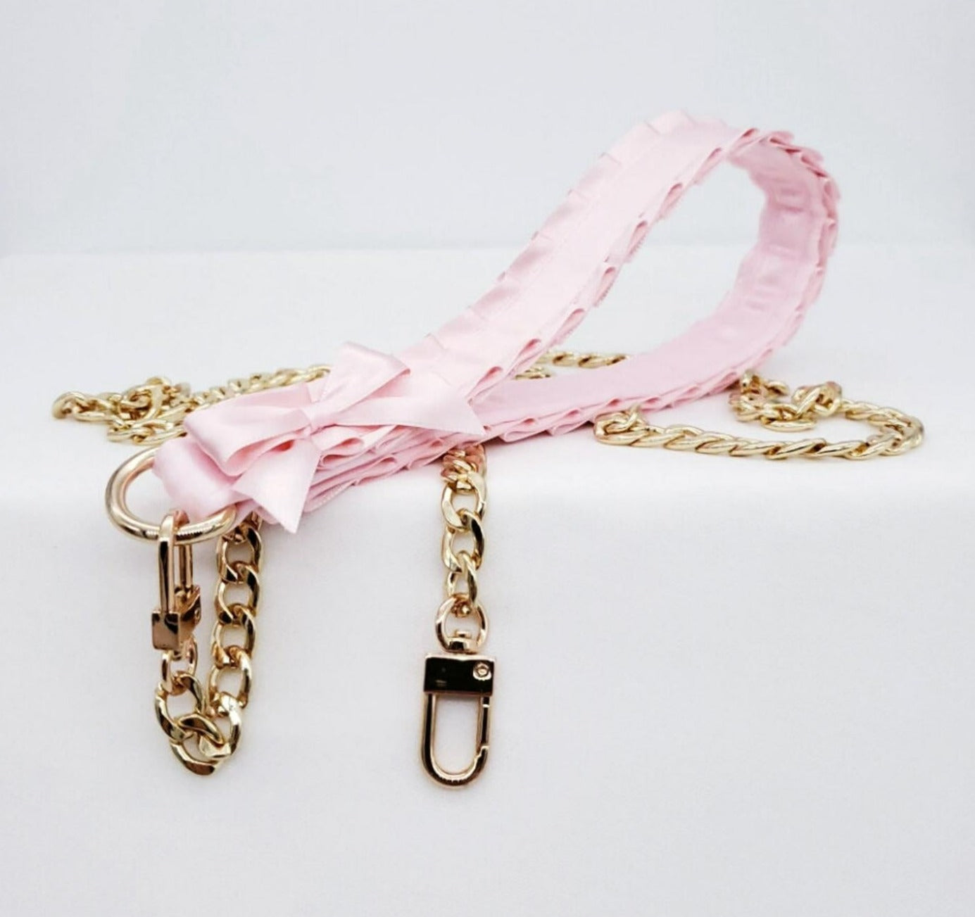 Pink and Gold Luxury BDSM Leash
