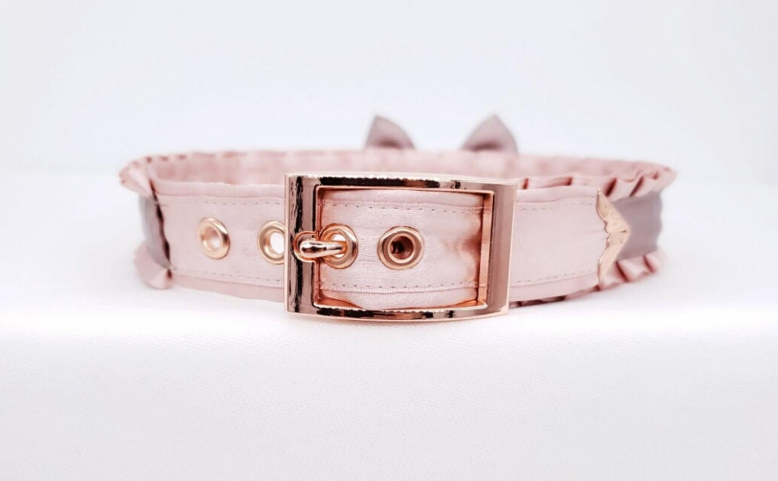 Rose Gold and Latte BDSM Collar