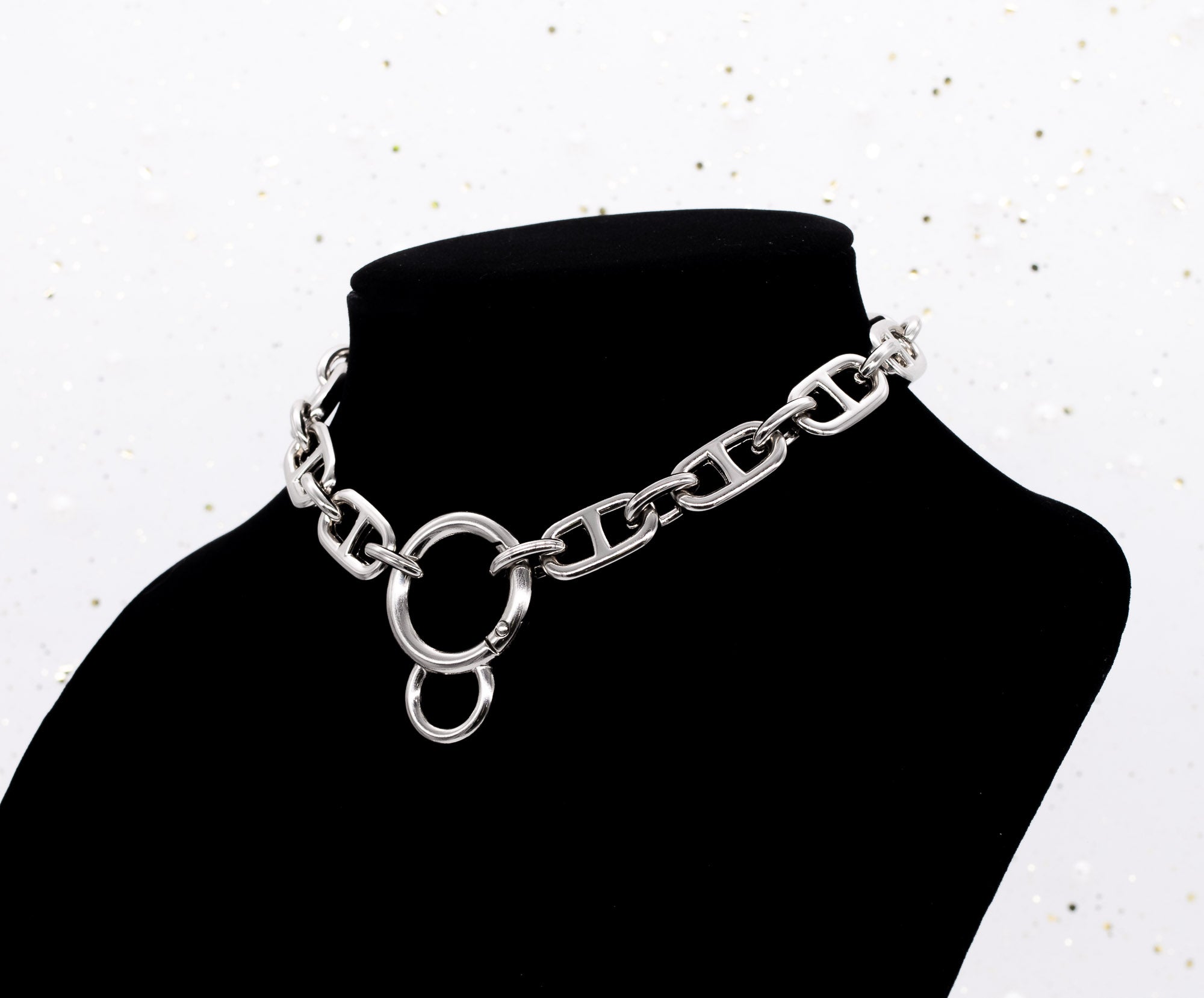 Chunky Chain Collar in Silver