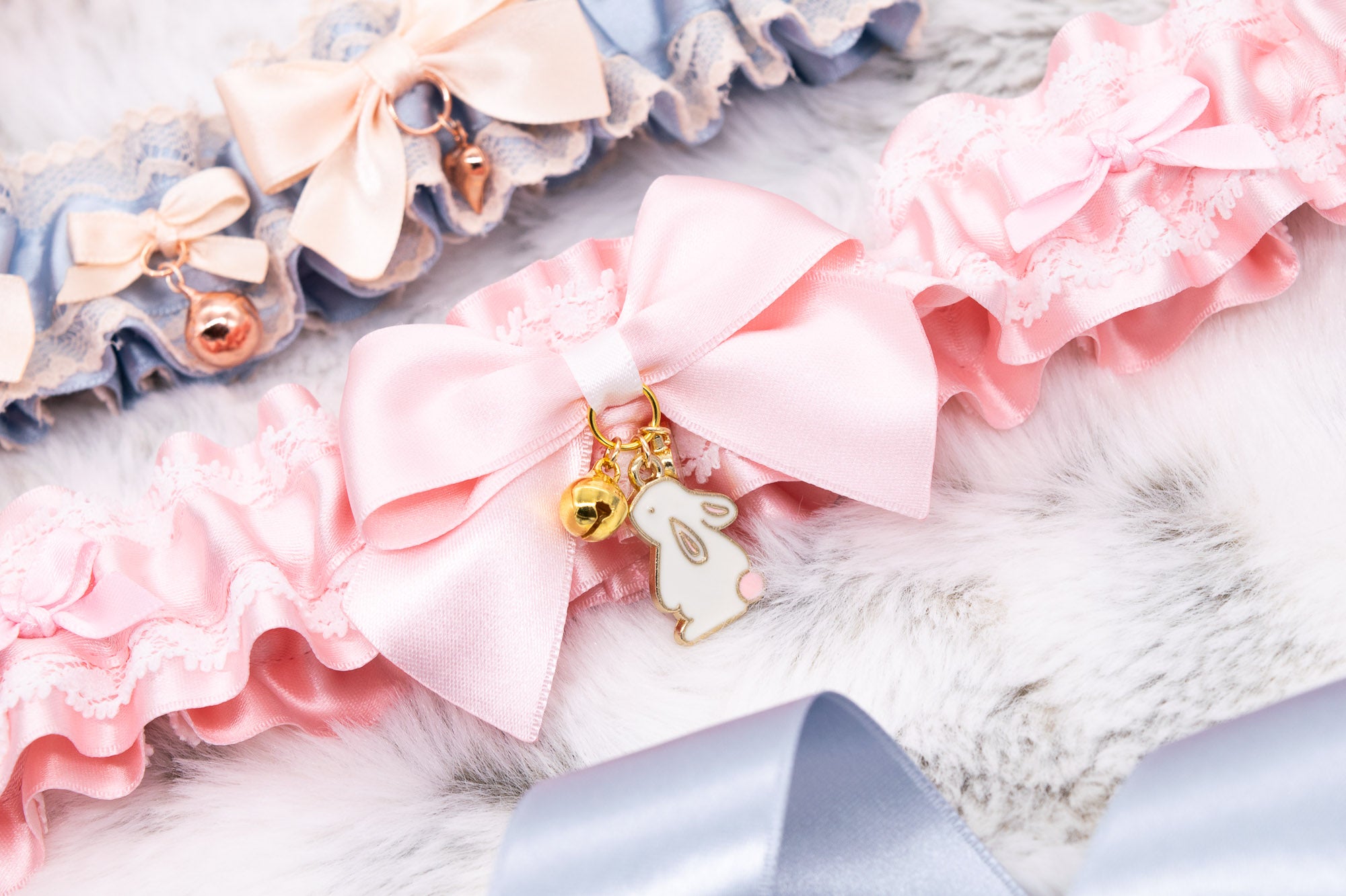 Pink Bunny Lace Garter _ LIMITED _