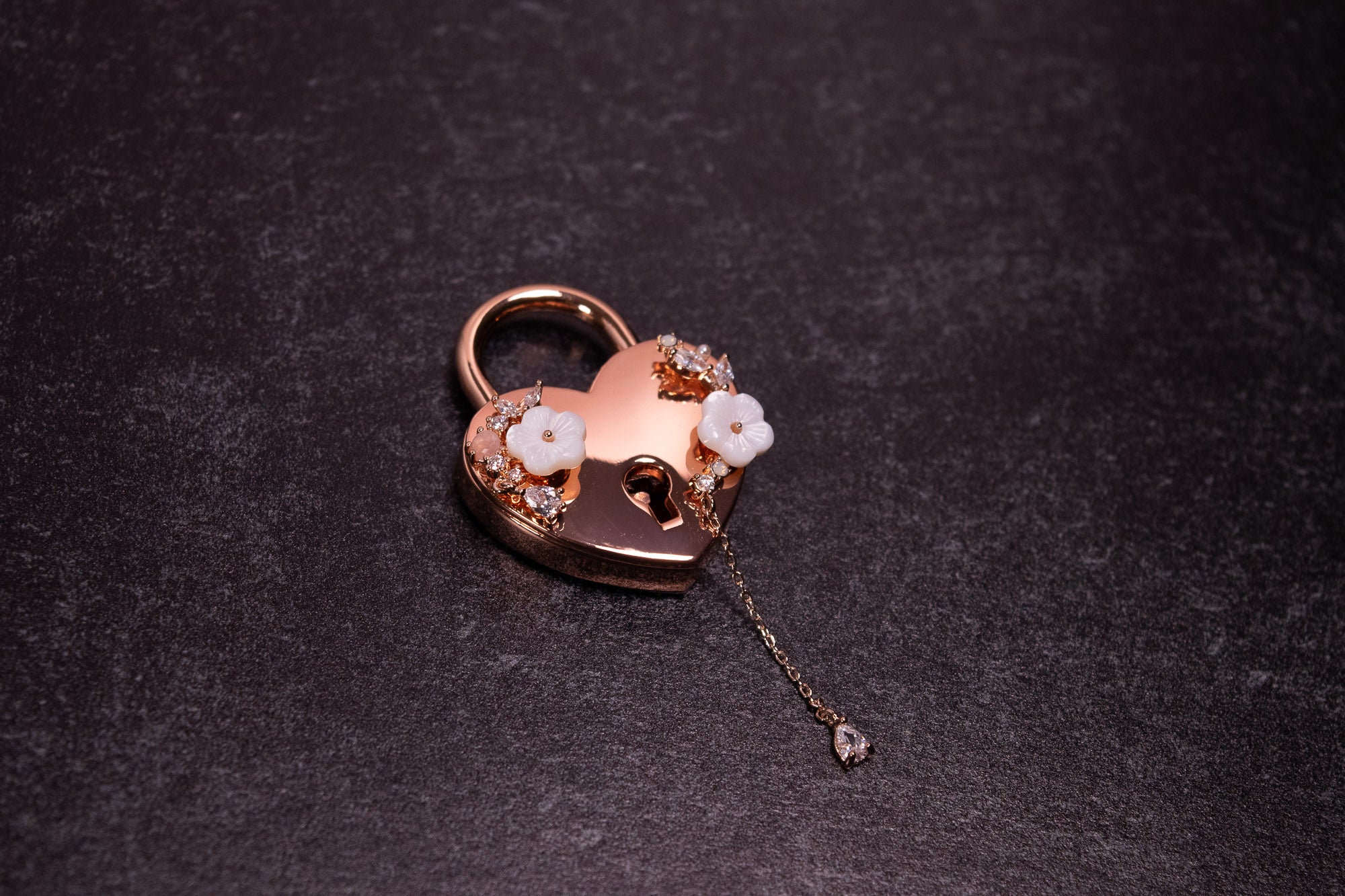 Rose Gold Deluxe Floral Lock _ LIMITED _