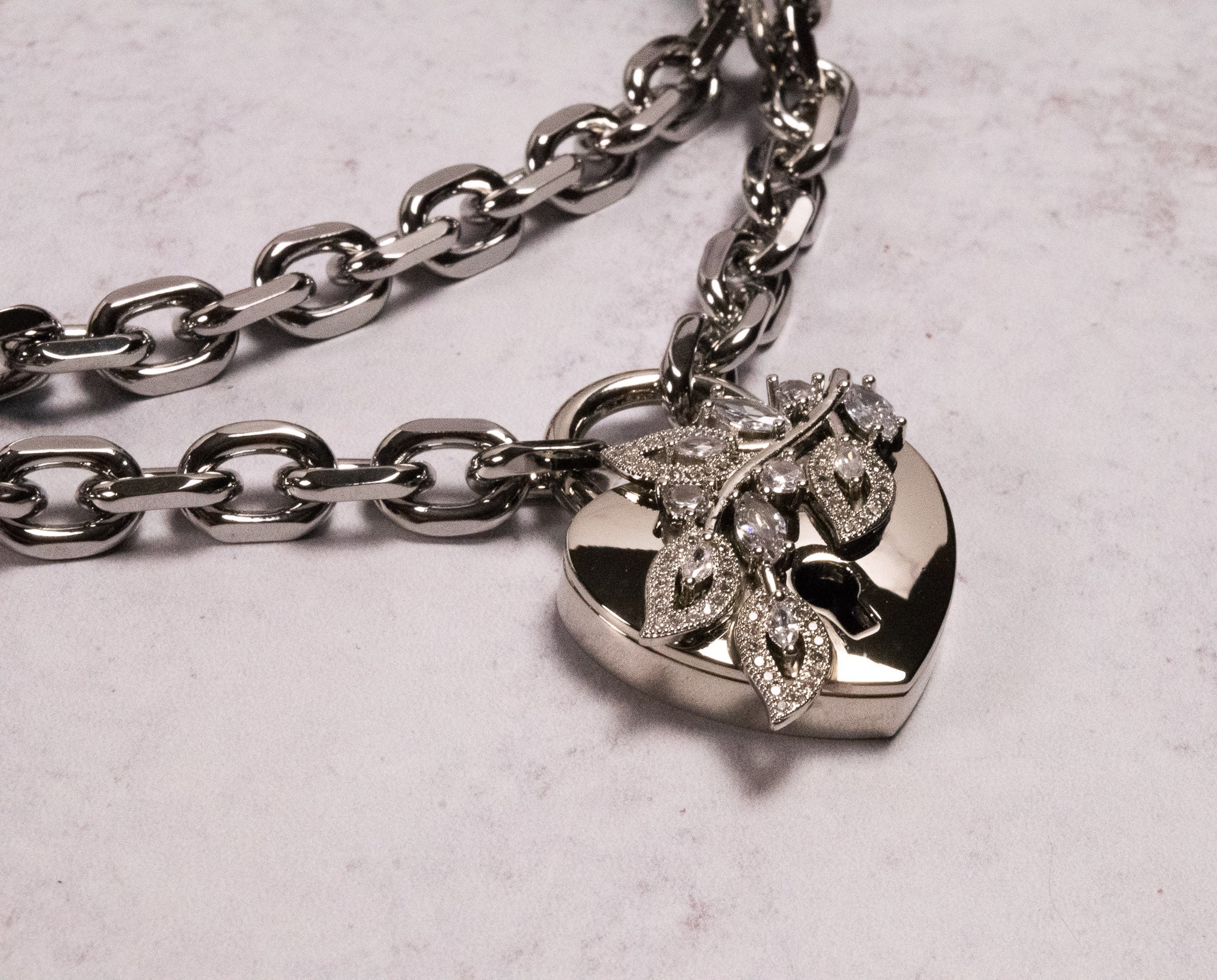 "Fae" - Black & Silver Locking Martingale Collar _ LIMITED _