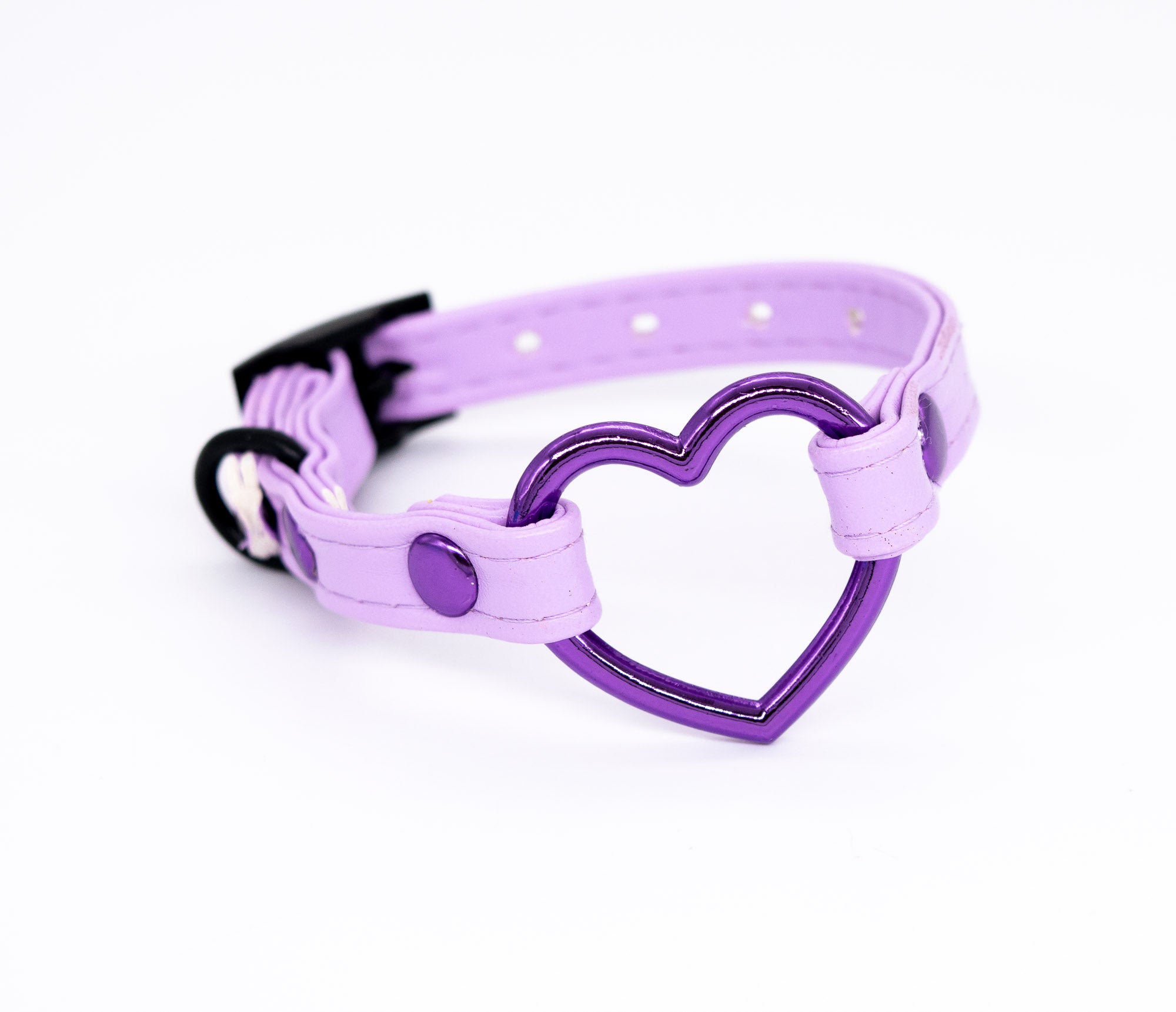 3/8" Purple Heart Vegan Leather Cuff