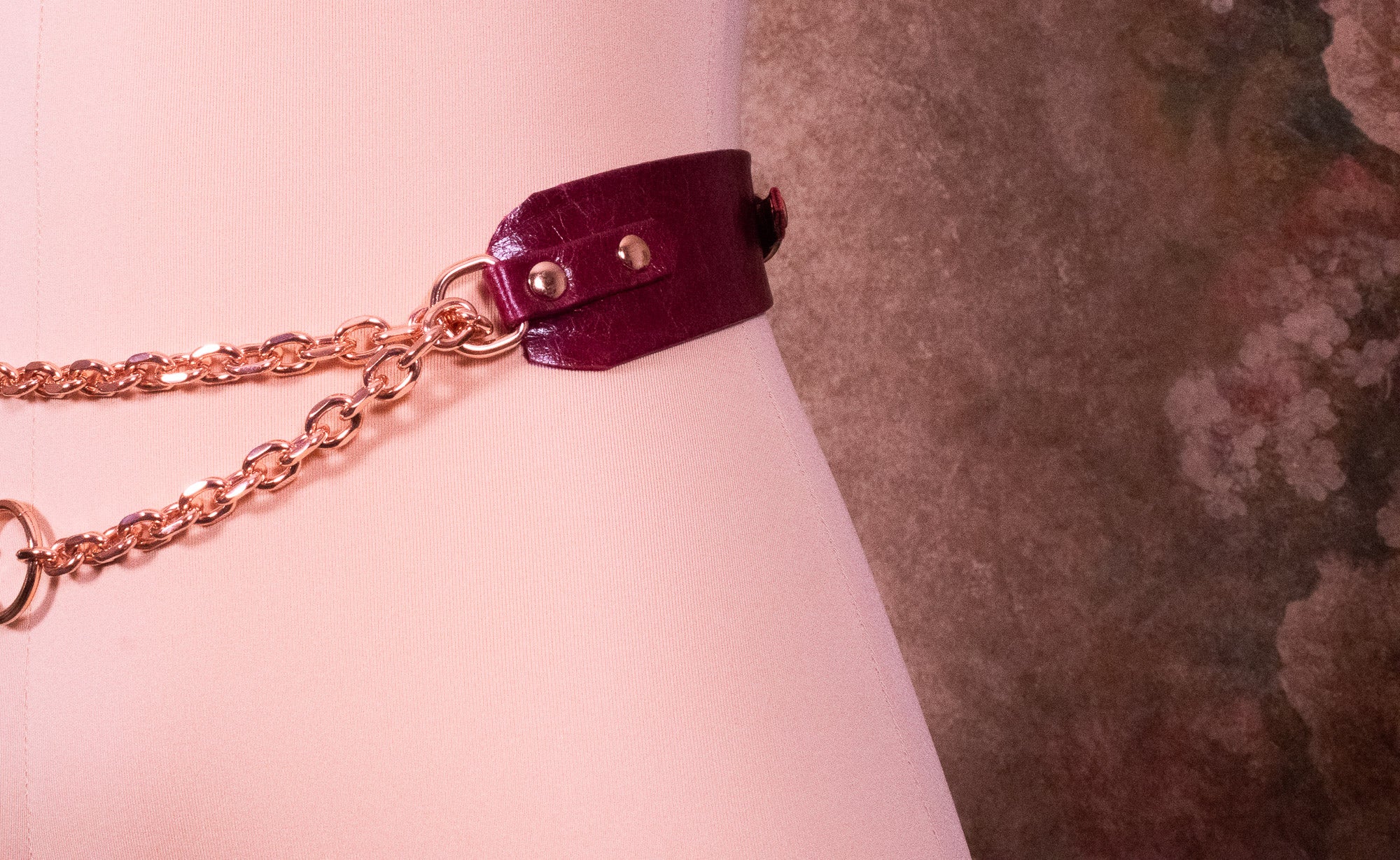MARTINGALE BELT - Cherry Leather _ LIMITED _