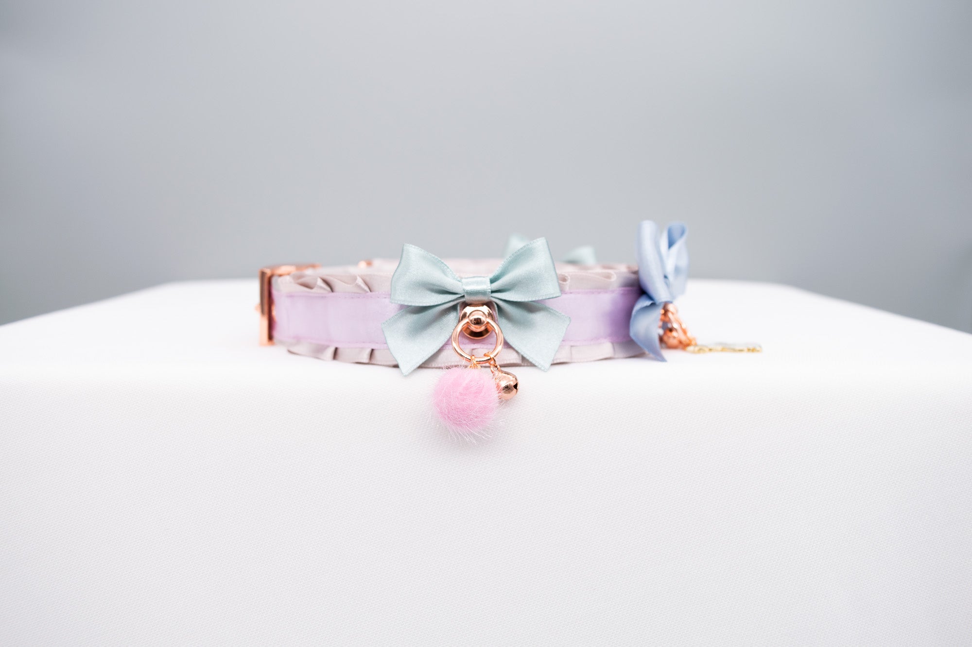 13.5" - 15" Pastel Bunny Luxury Pet Play Collar