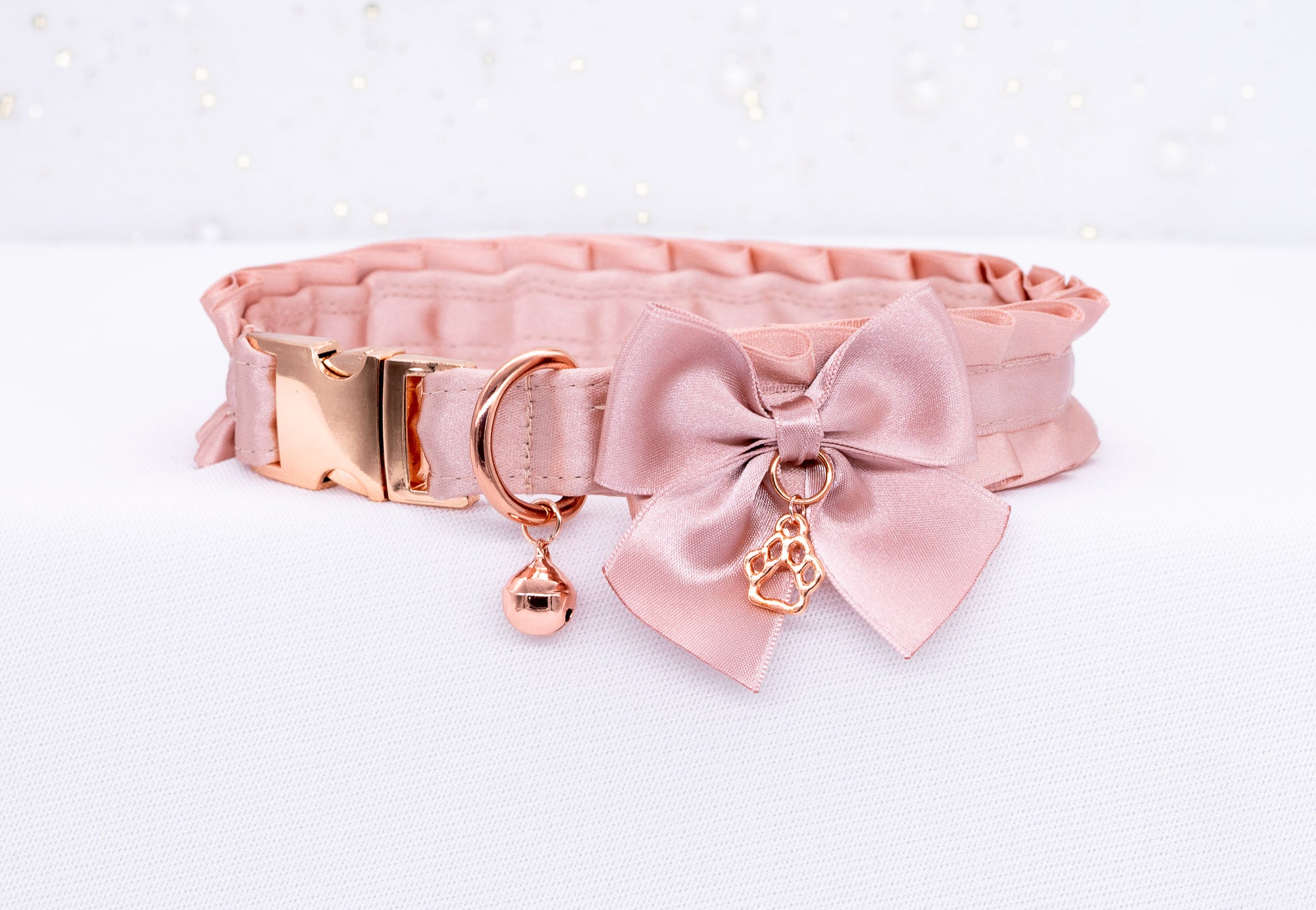 Snap Buckle Puppy Style BDSM Collar in Rose Gold