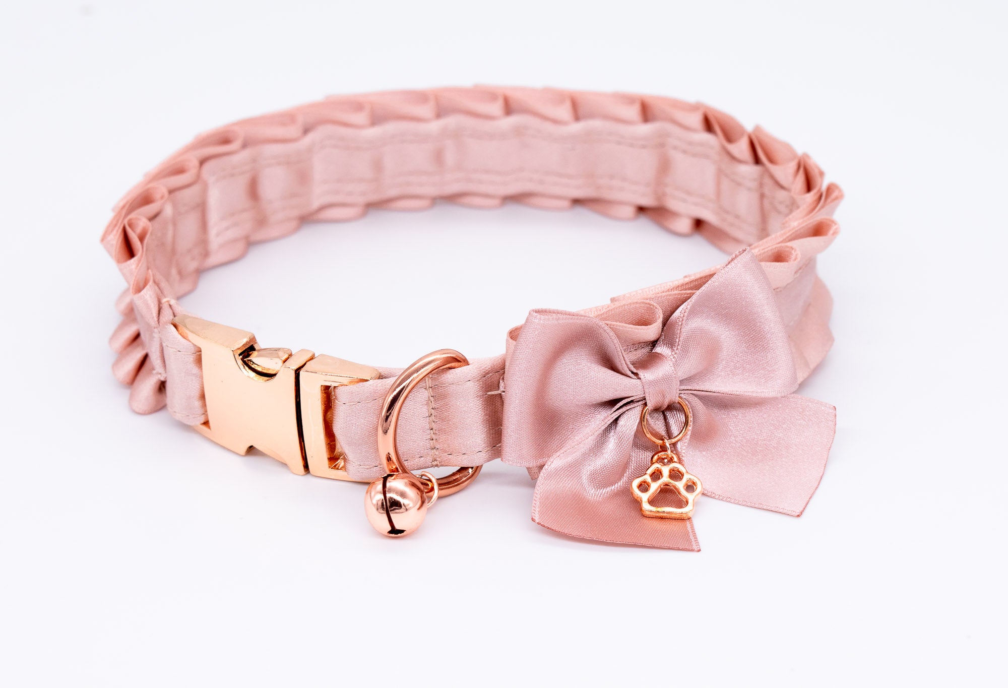Snap Buckle Puppy Style BDSM Collar in Rose Gold