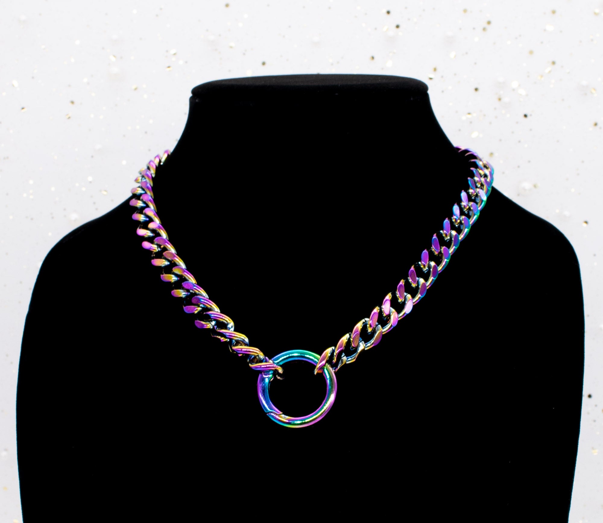 Chain Day Collar in Rainbow