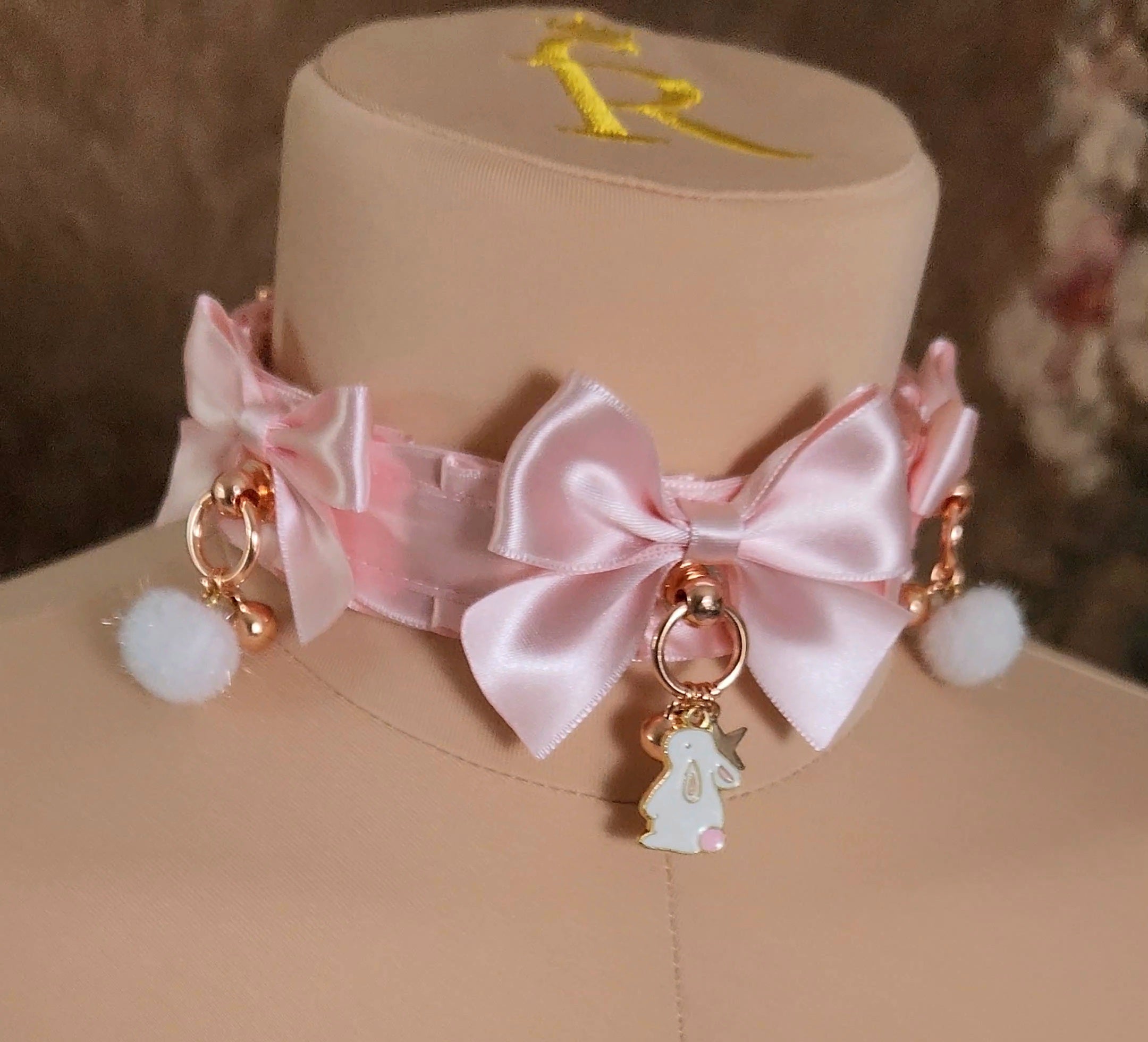 Pink Luxe Bunny Collar