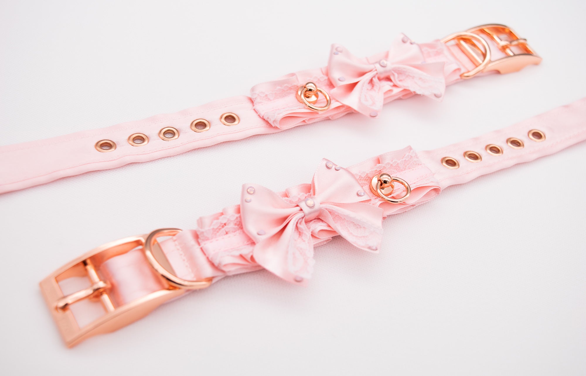 Baby Pink and Rose Gold Cuffs