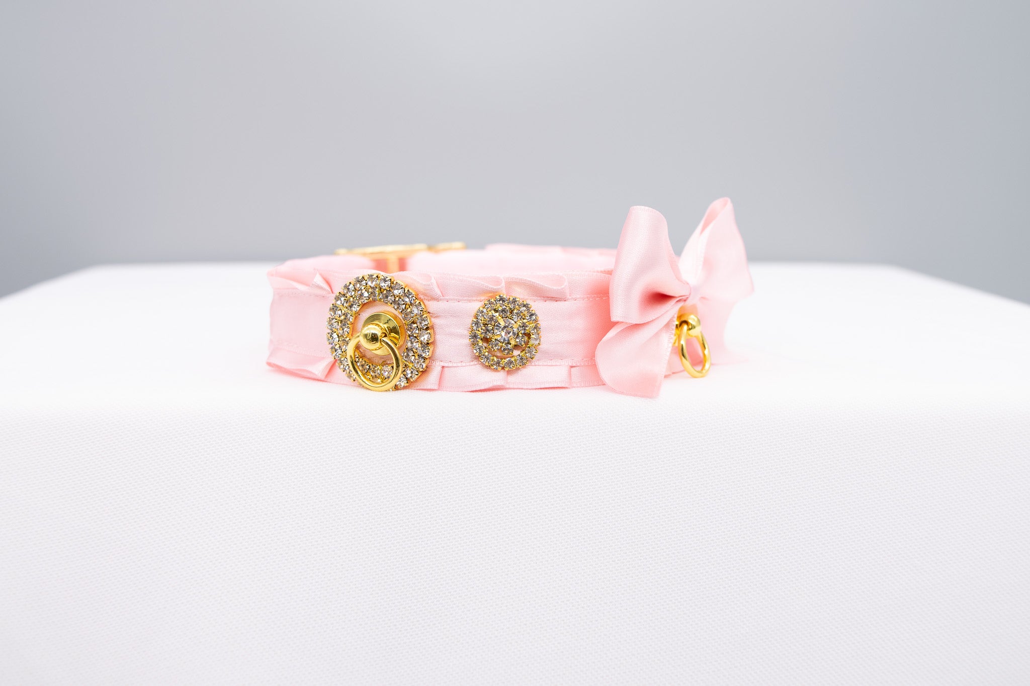 Baby Pink and Gold Luxe Sparkle Collar