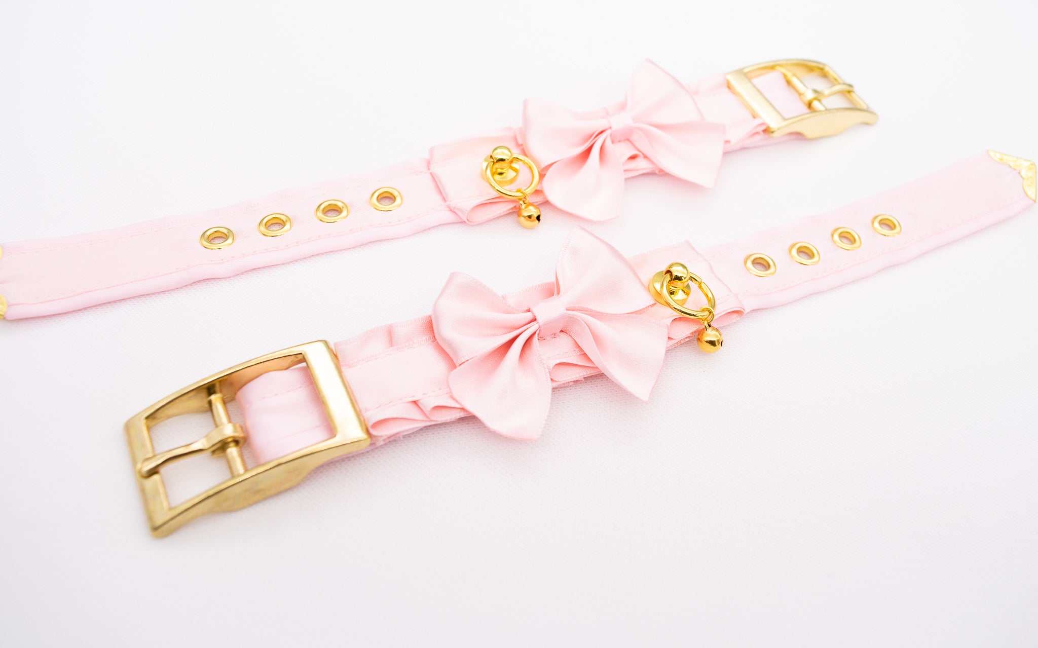 Baby Pink and Gold Cuffs
