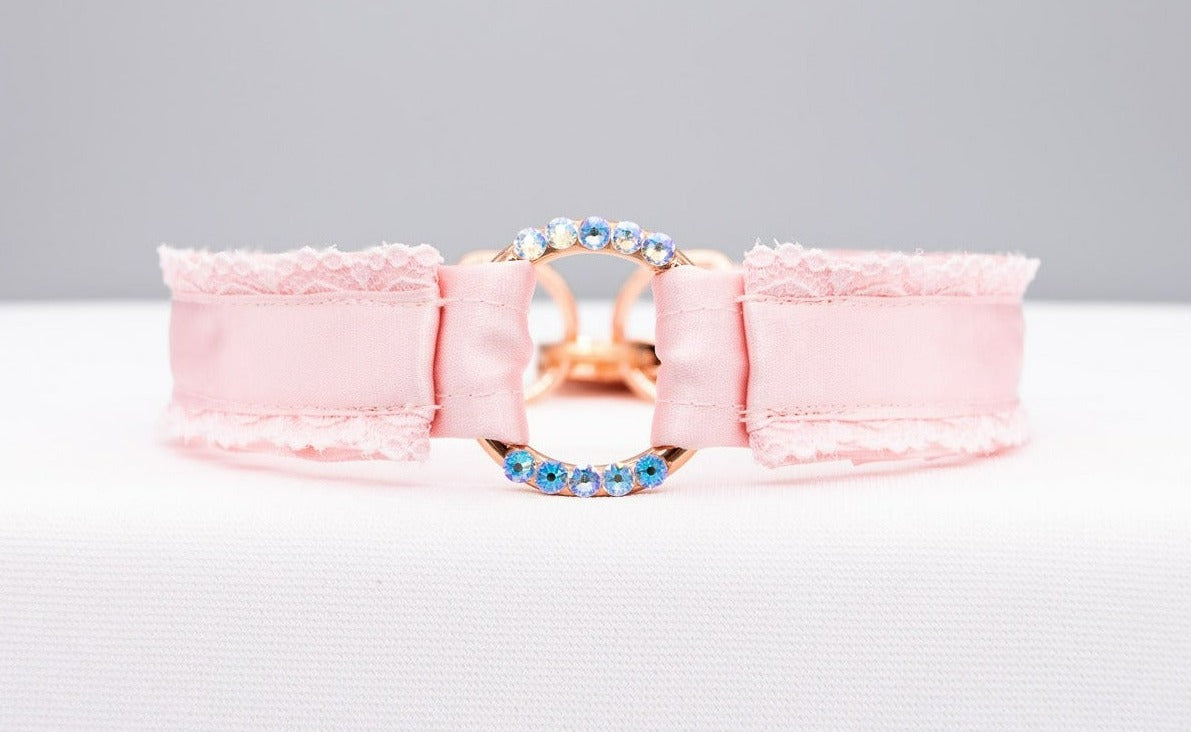 Baby Pink O Ring Luxe Lacey Collar