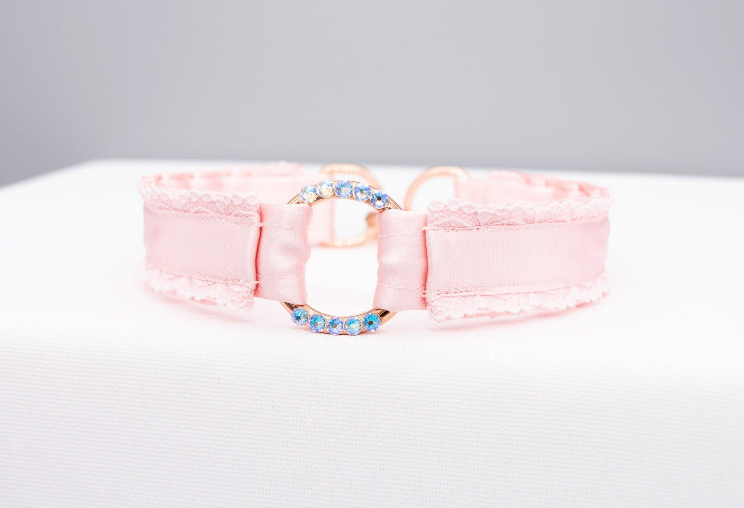 Baby Pink O Ring Luxe Lacey Collar