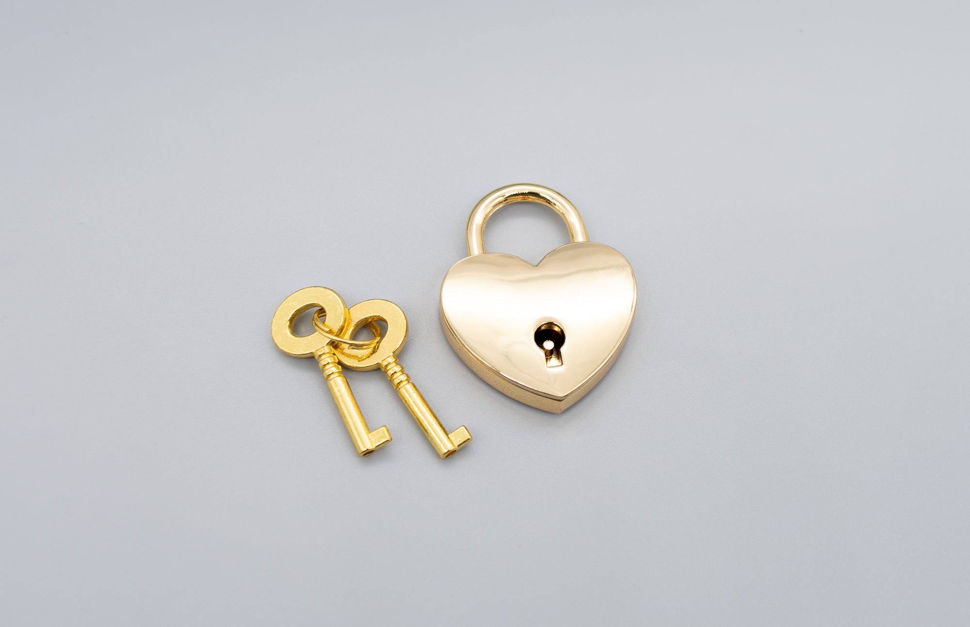 Gold Nickel Free Heart Lock