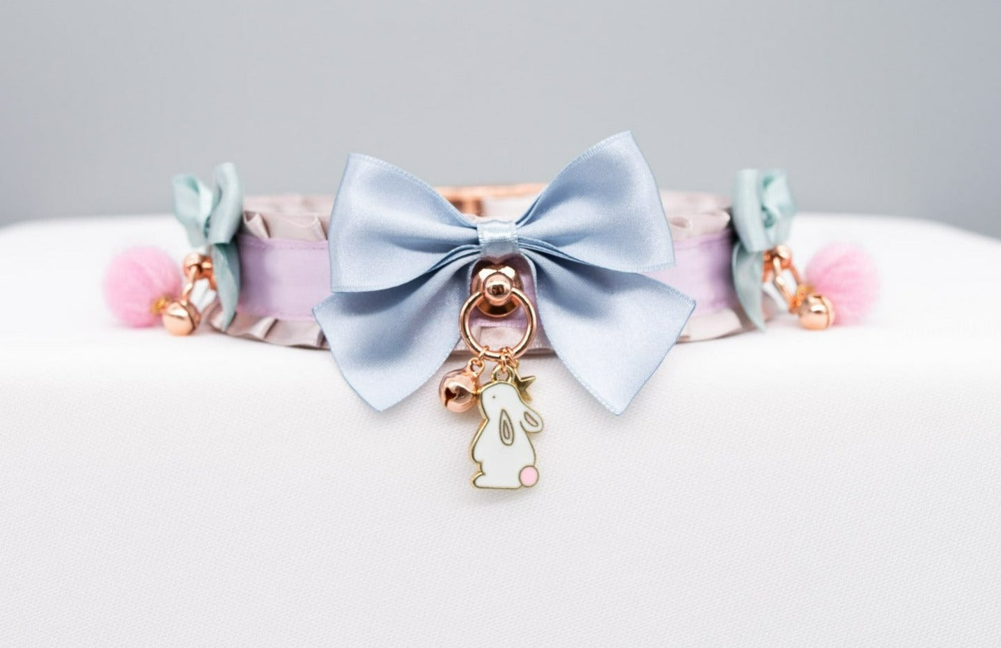 Pastel Bunny Luxury Pet Play Collar