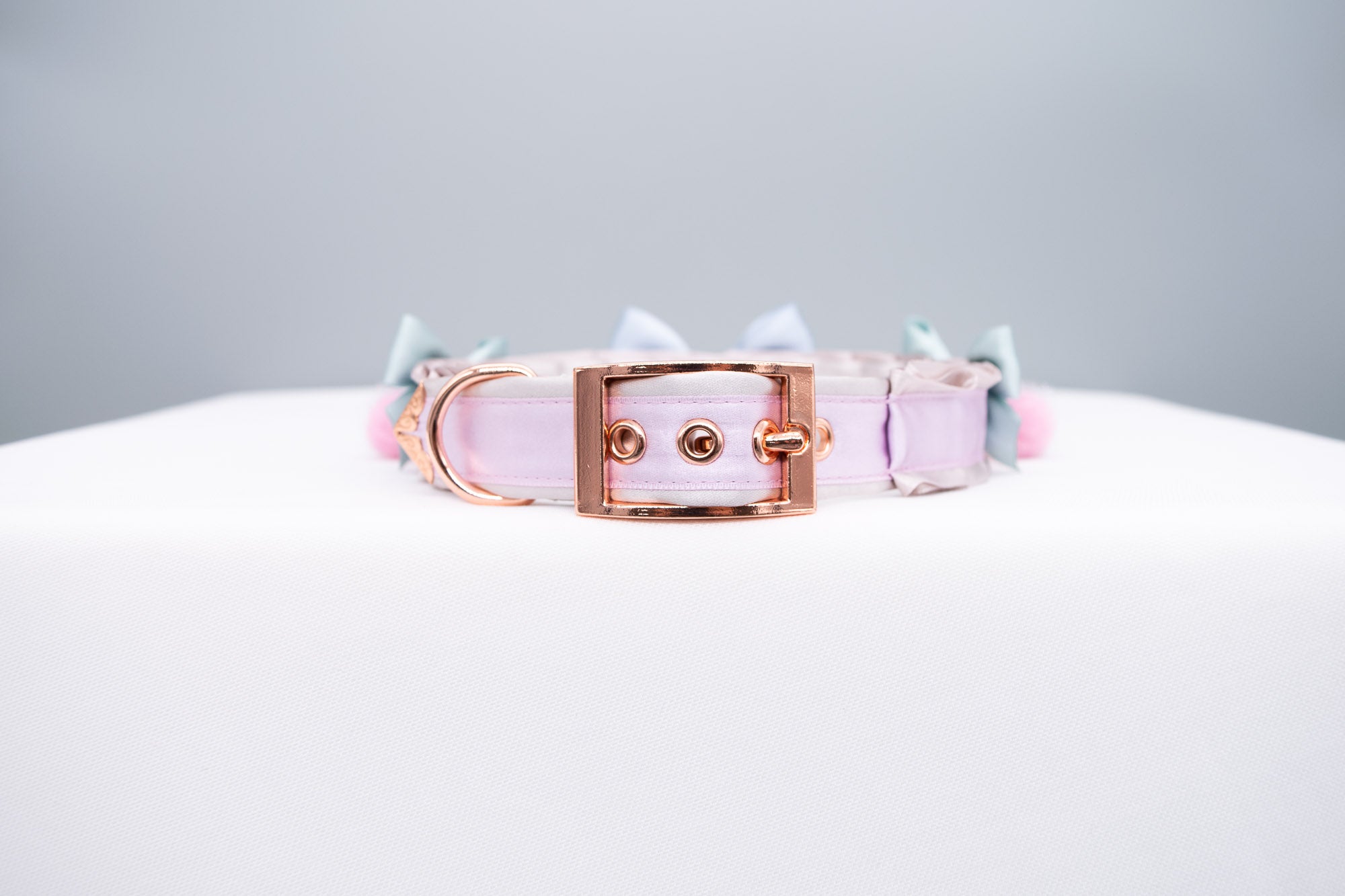 Pastel Bunny Luxury Pet Play Collar and Leash Set