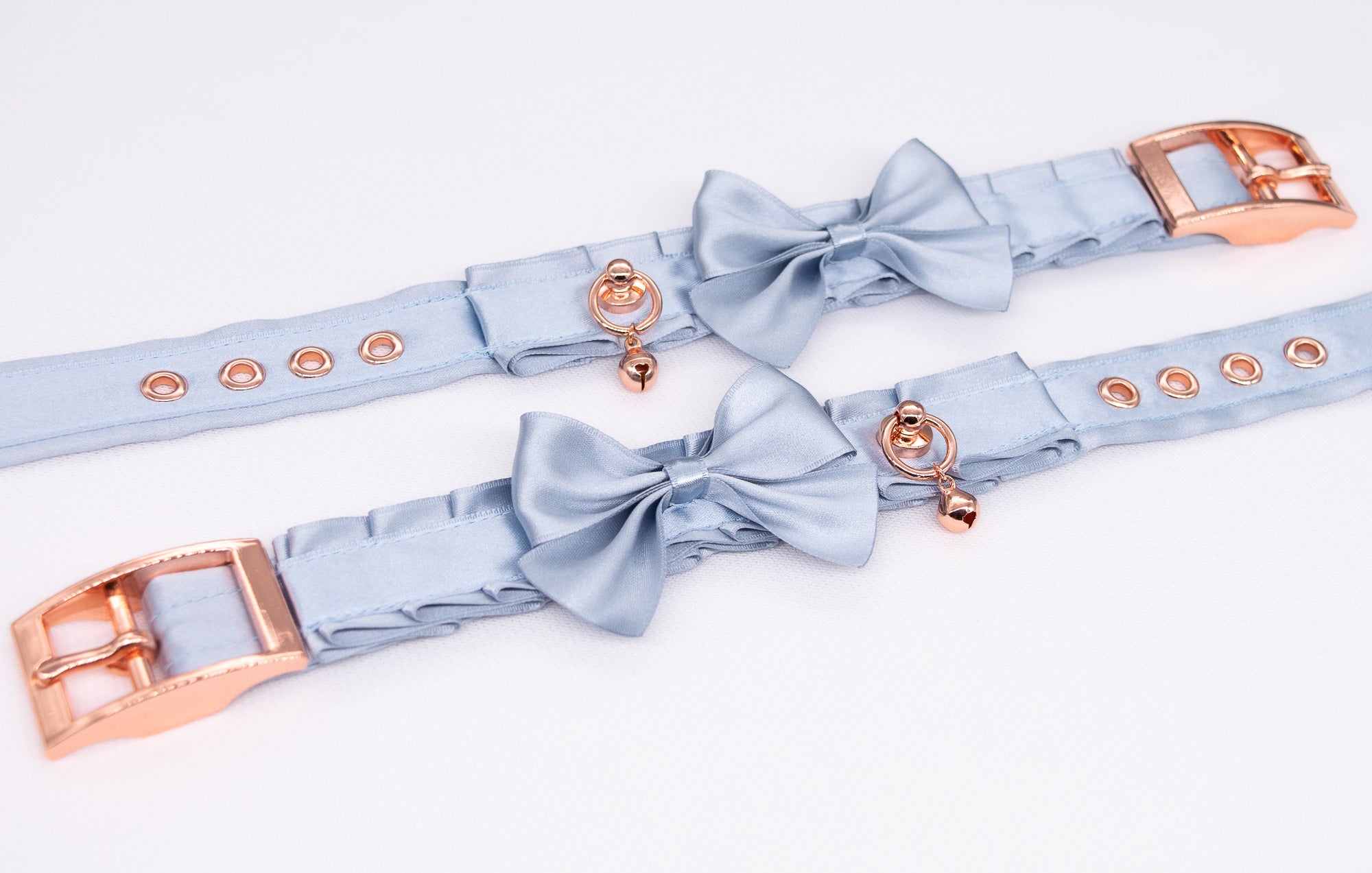 Luxury French Blue and Rose Gold Cuffs