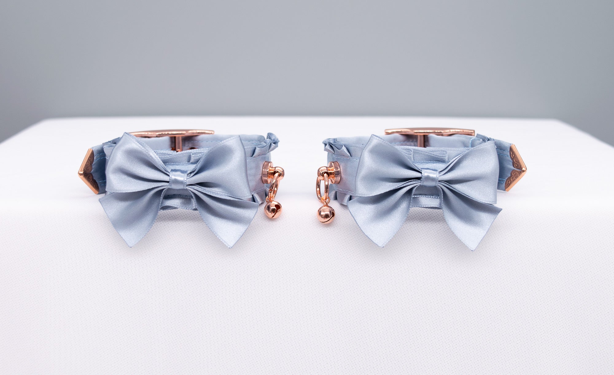 Luxury French Blue and Rose Gold Cuffs