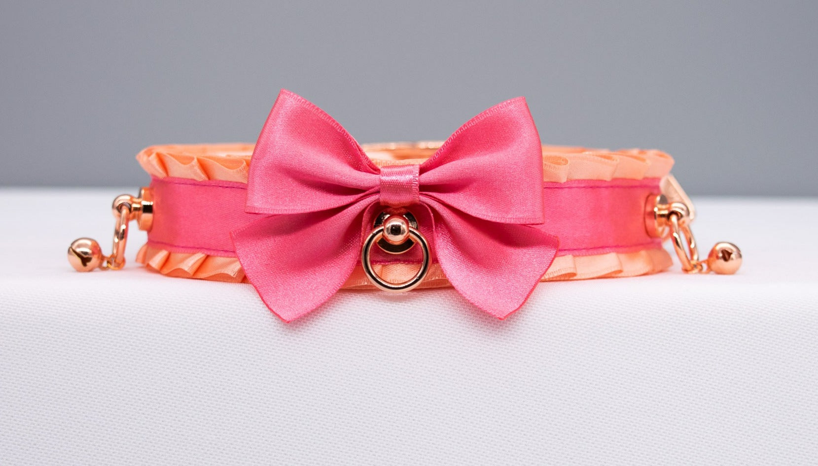Peach Pink and Rose Gold Luxury Collar