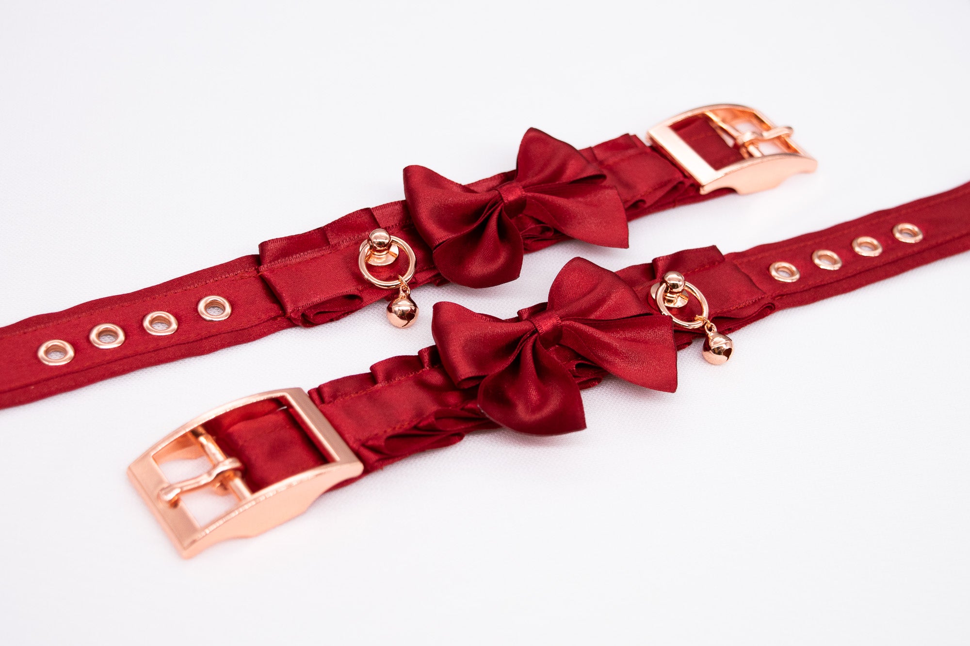 Luxury Red and Rose Gold Cuffs