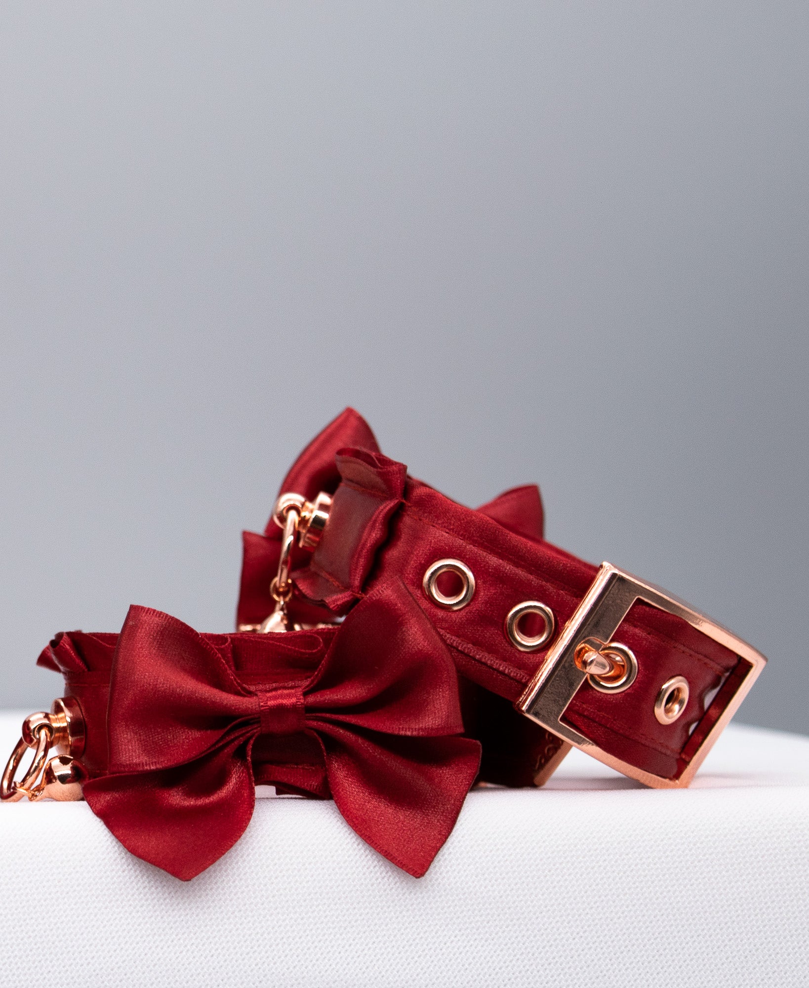 Luxury Red and Rose Gold Cuffs