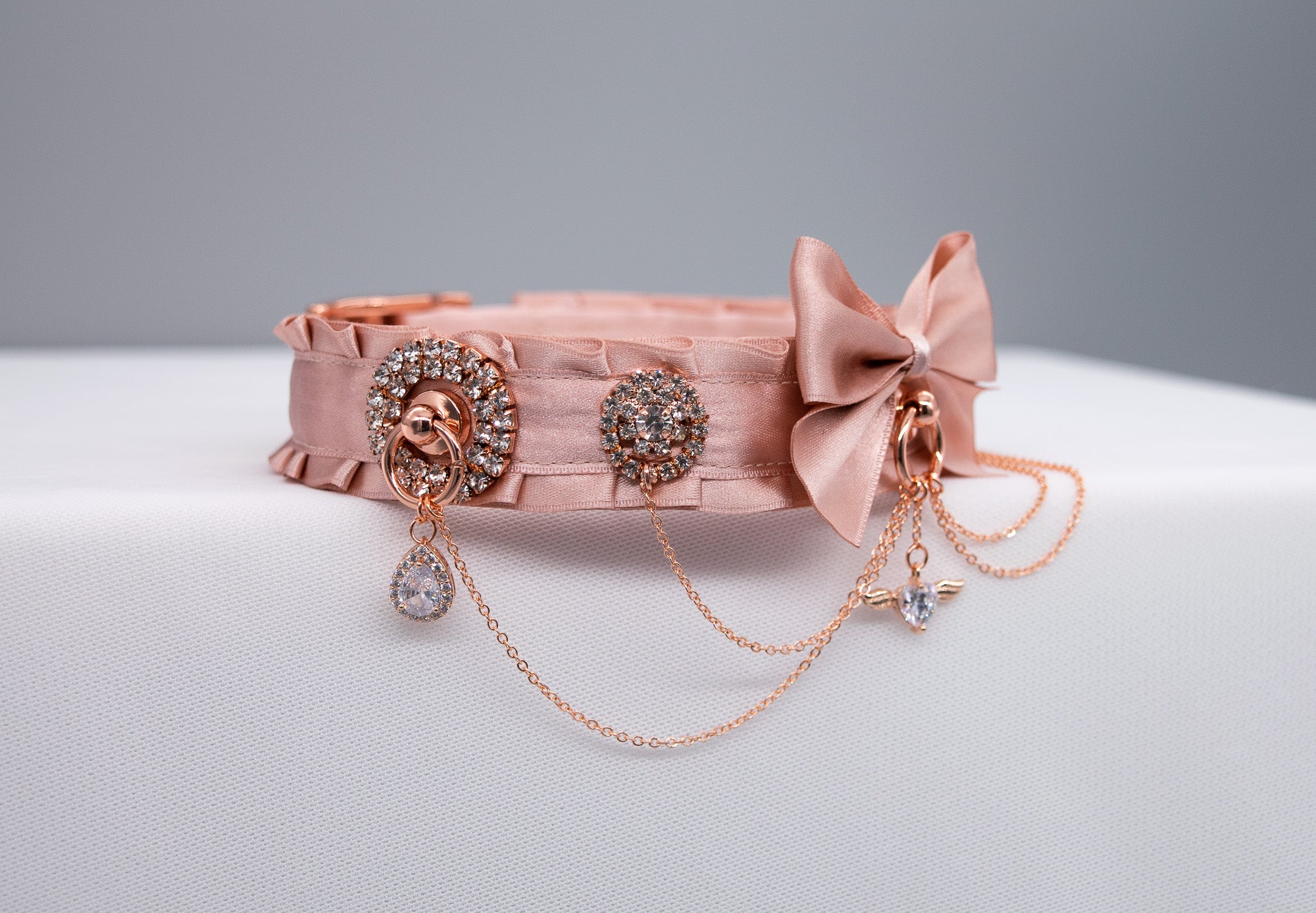 Deluxe Rose Gold Collar with Chains