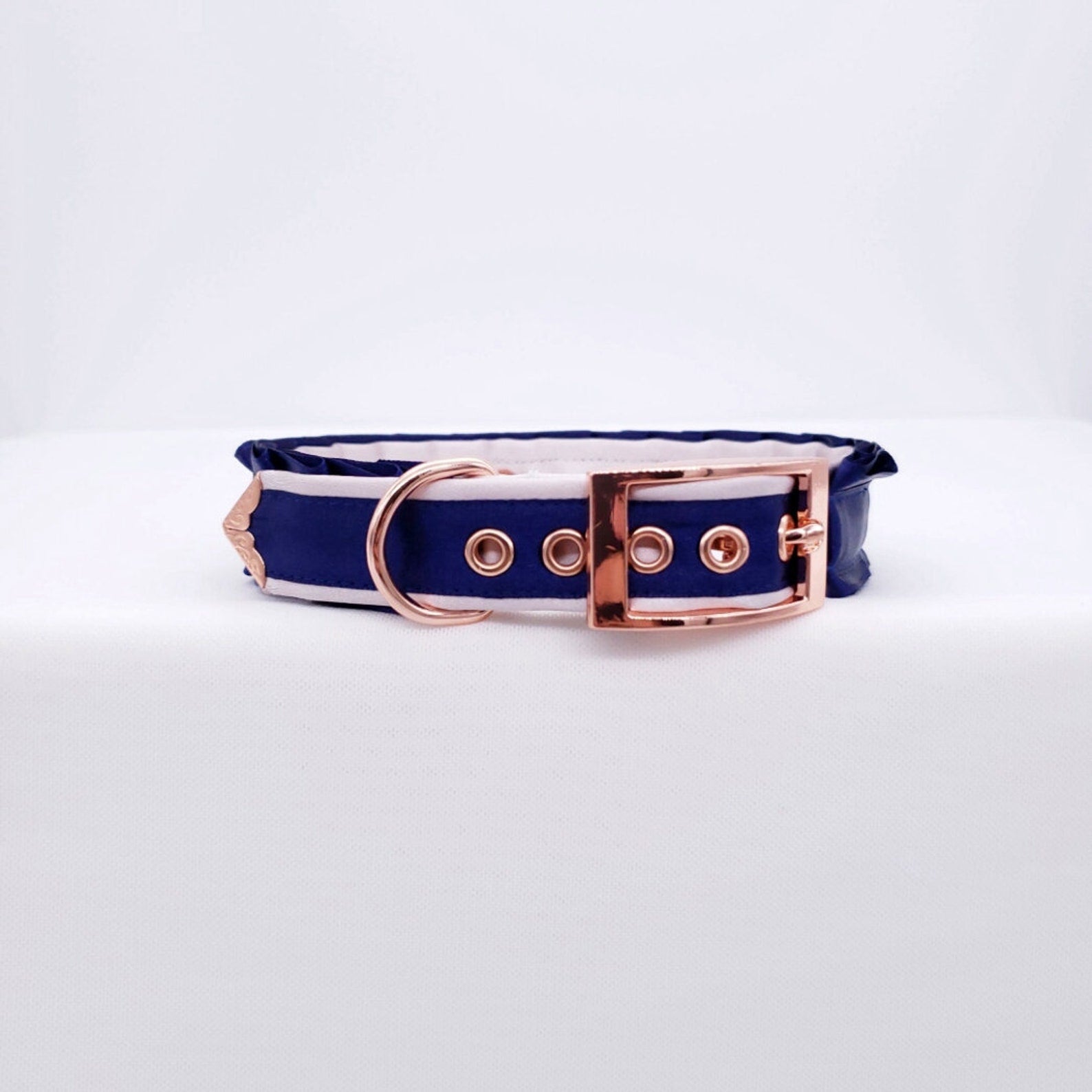 Simple Navy and Rose Gold Collar
