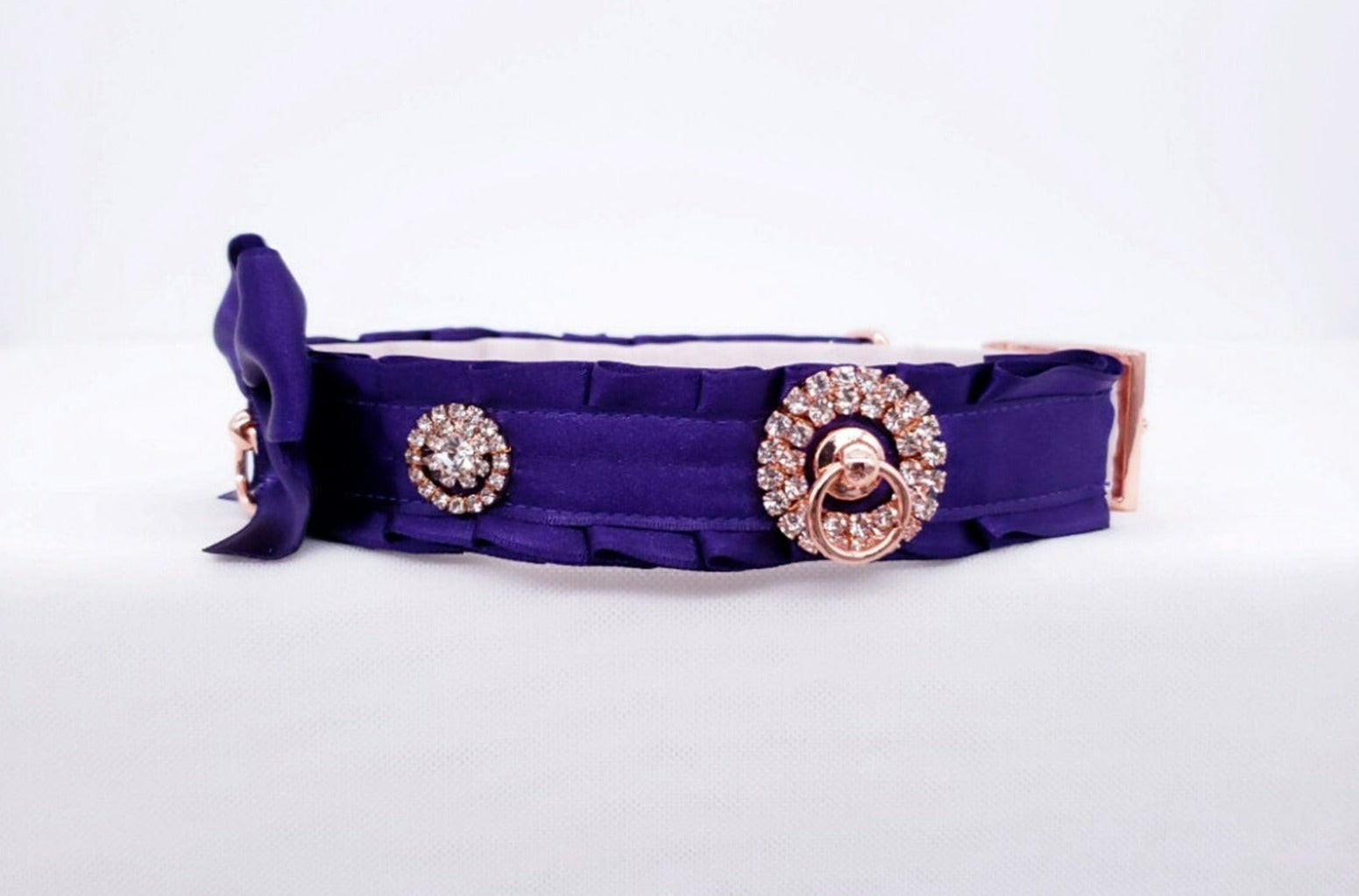 Regal Purple and Rose Gold Luxe Sparkle Collar
