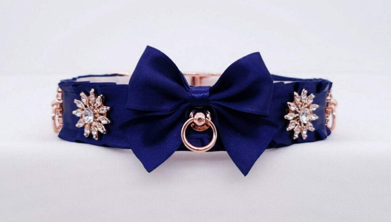 Navy and Rose Gold Luxe Sparkle Collar