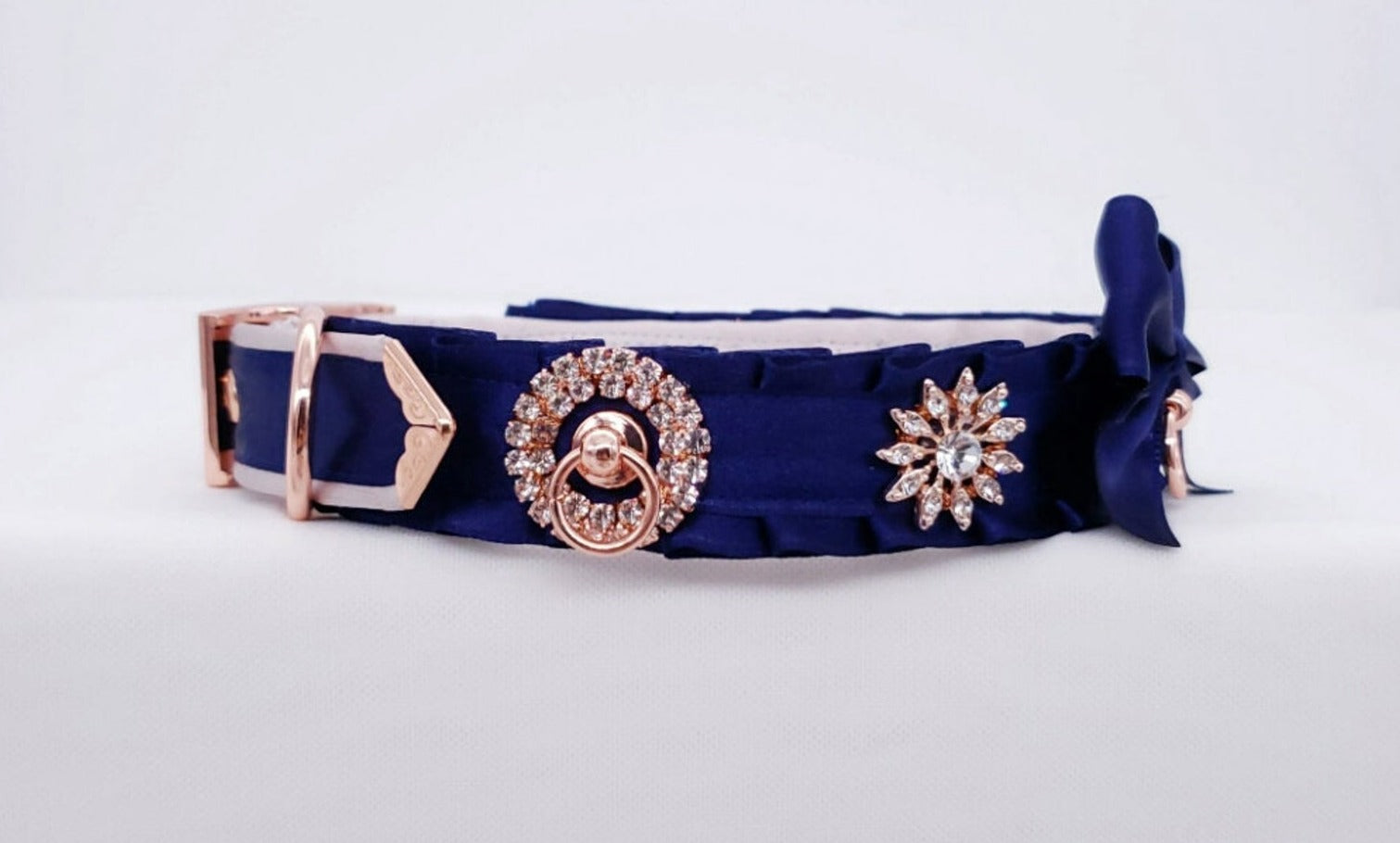 Navy and Rose Gold Luxe Sparkle Collar