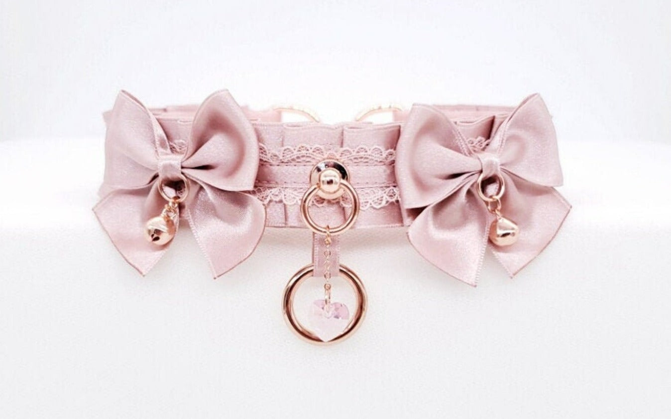 Deluxe Dusty Rose O Ring Rose Gold Collar